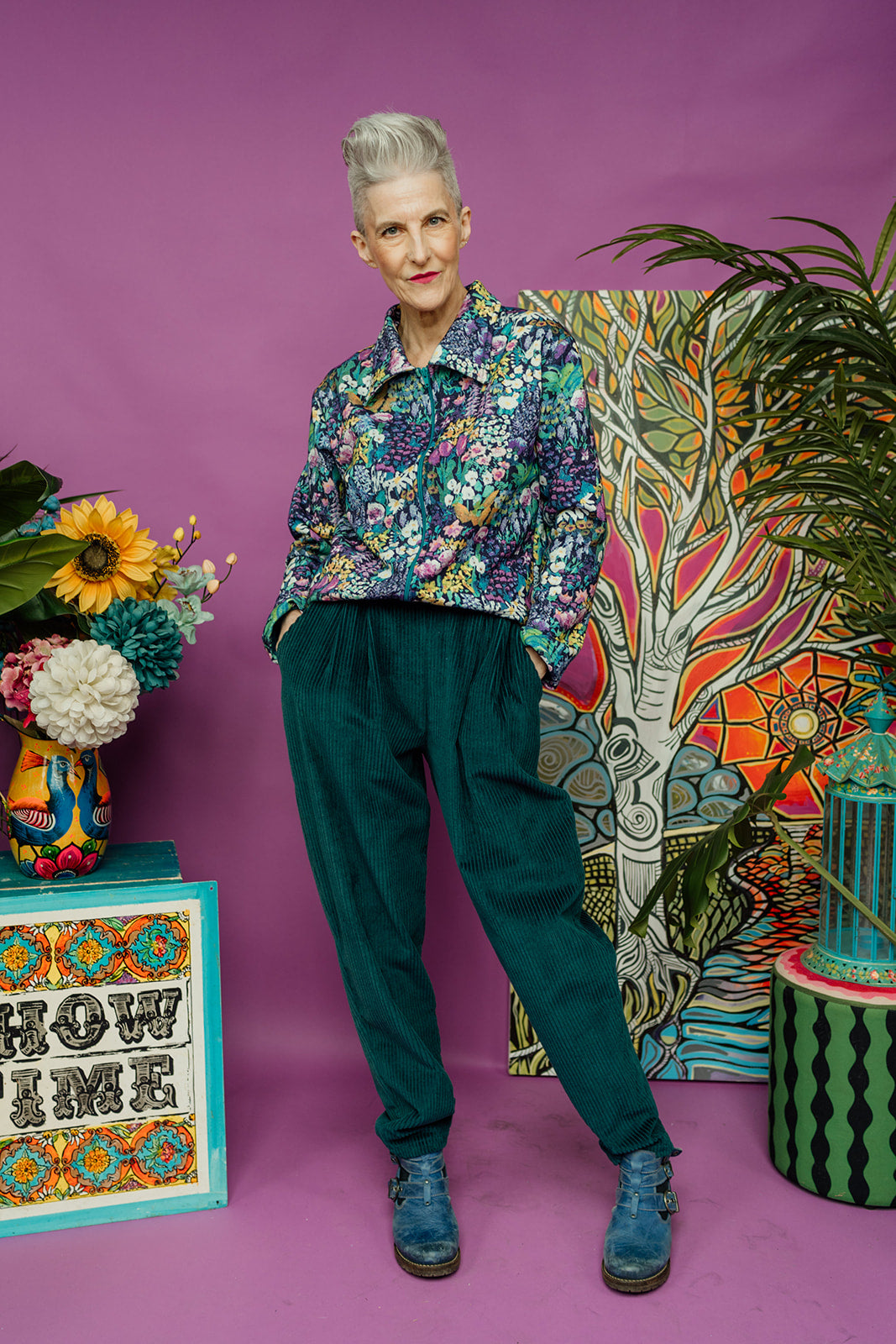 Liberty Box Jacket in Foxglove