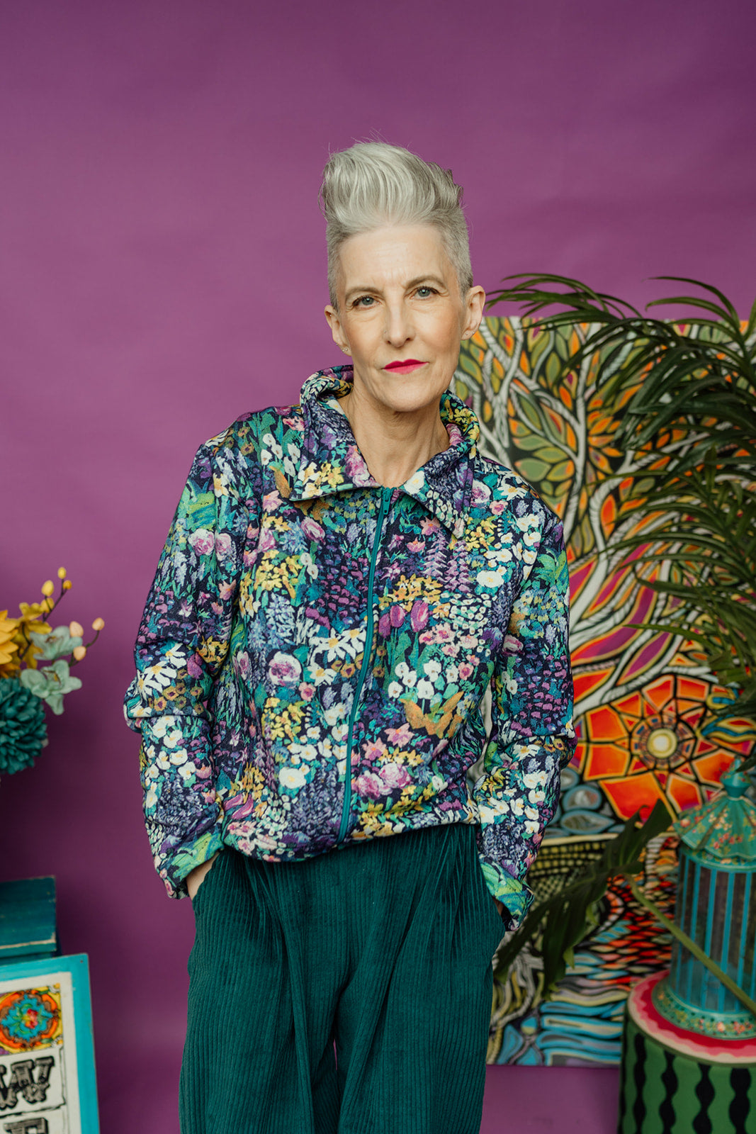 Liberty Box Jacket in Foxglove