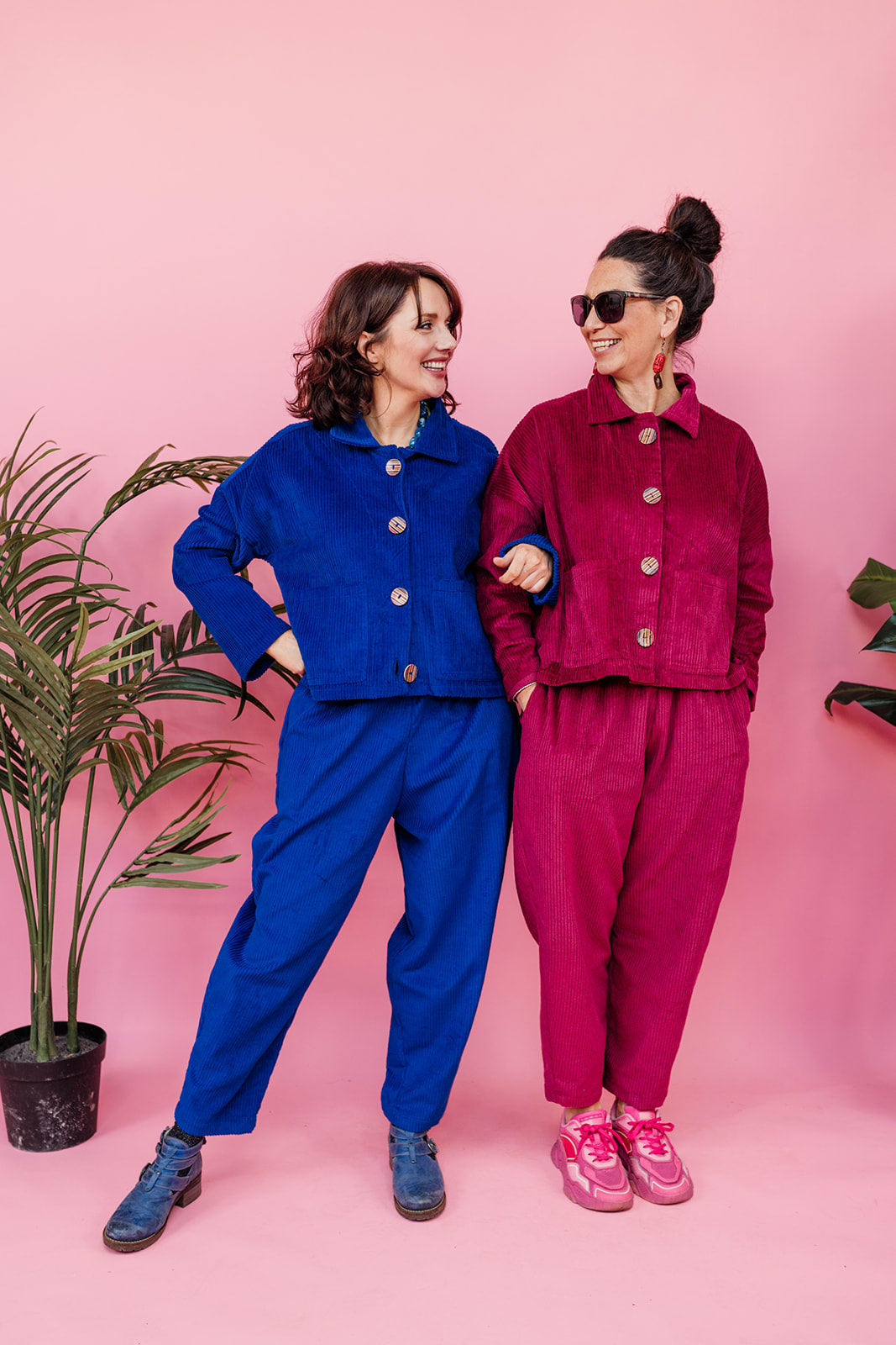 Tapered Trousers in Blue Cord +3 Colours - Megan Crook