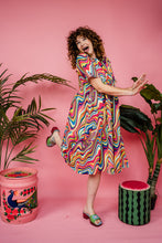 Load image into Gallery viewer, Smock Dress in Rainbow Marble