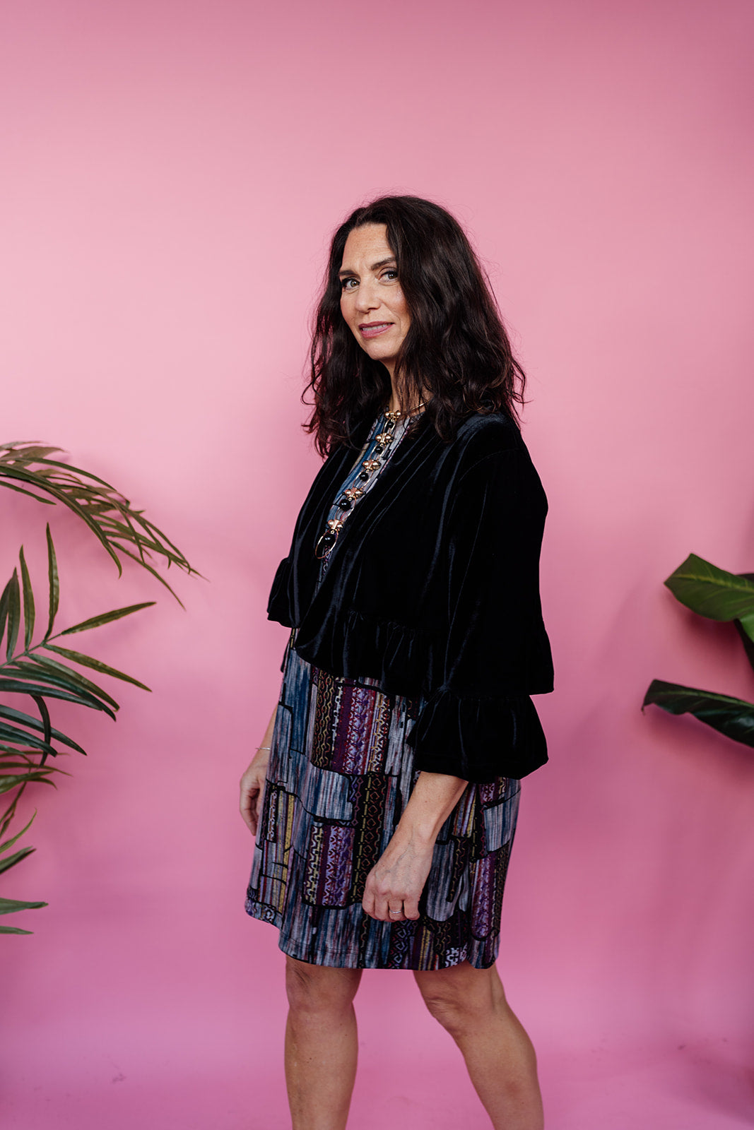 Velvet Ruffle Bolero in Black + 4 Colours - Megan Crook