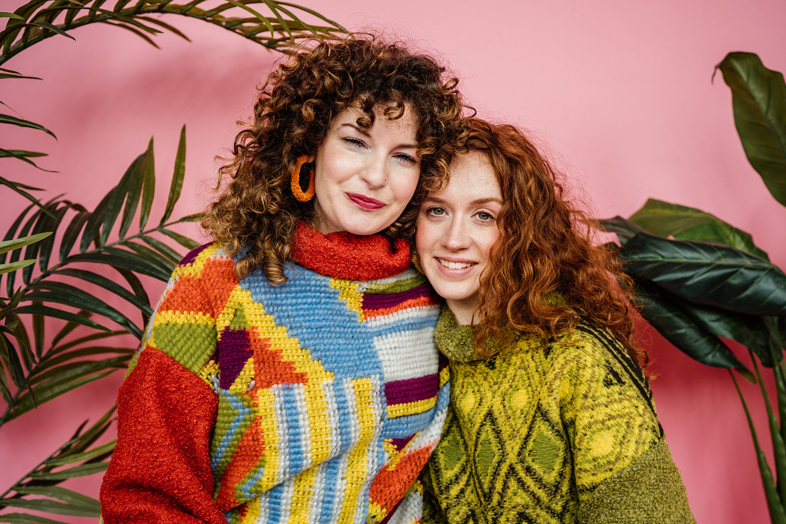 Knitted Colour Block Pullover in Pattern Clash - Megan Crook