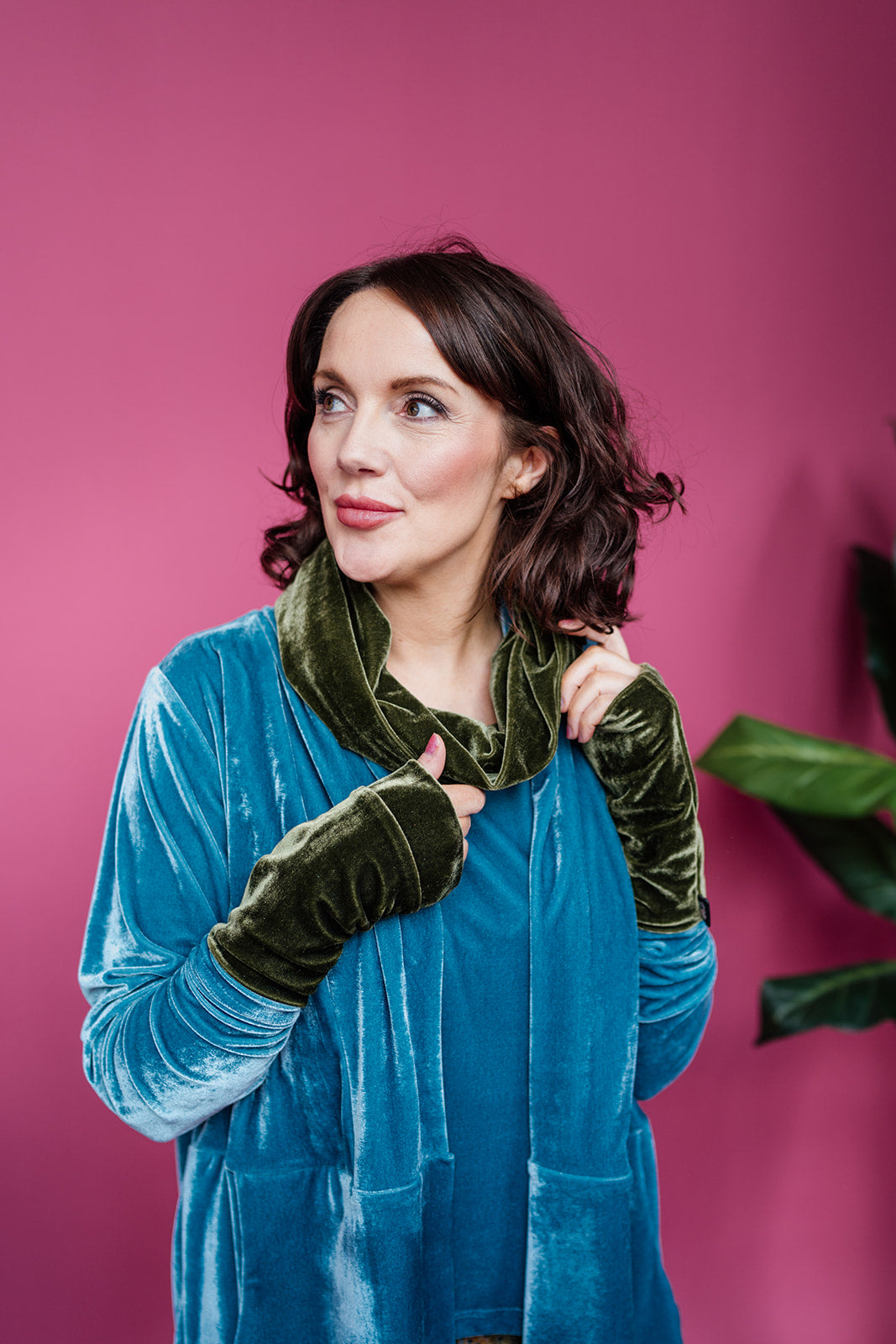 Velvet Jacket in Sage - Megan Crook