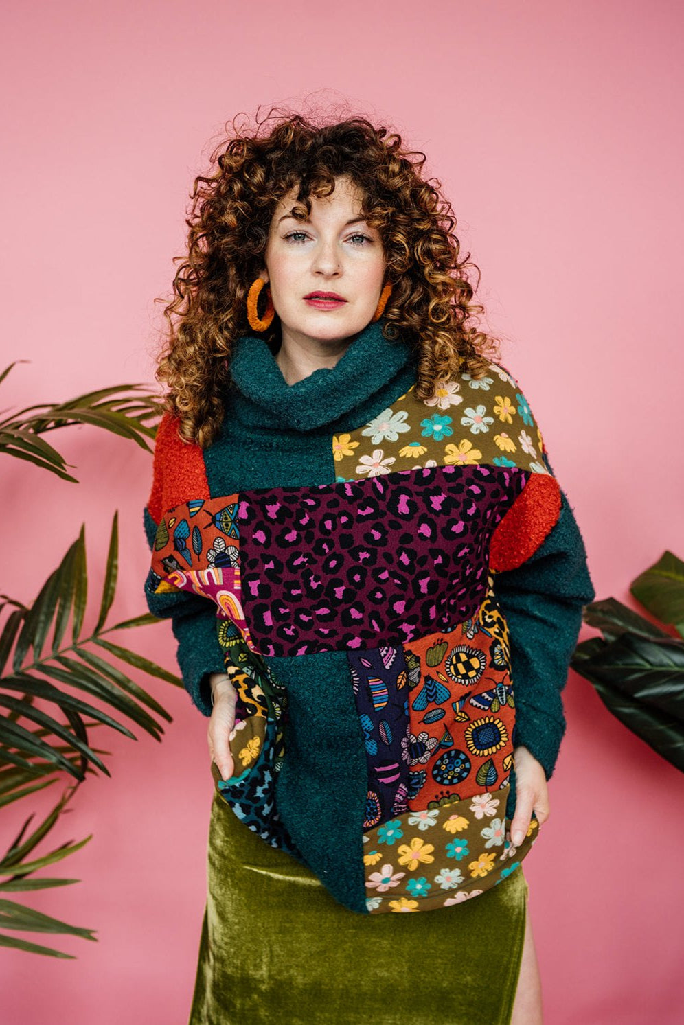 Patchwork Boucle Jumper