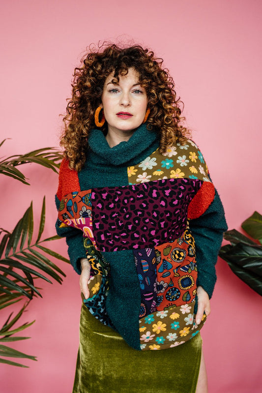 Patchwork Boucle Jumper
