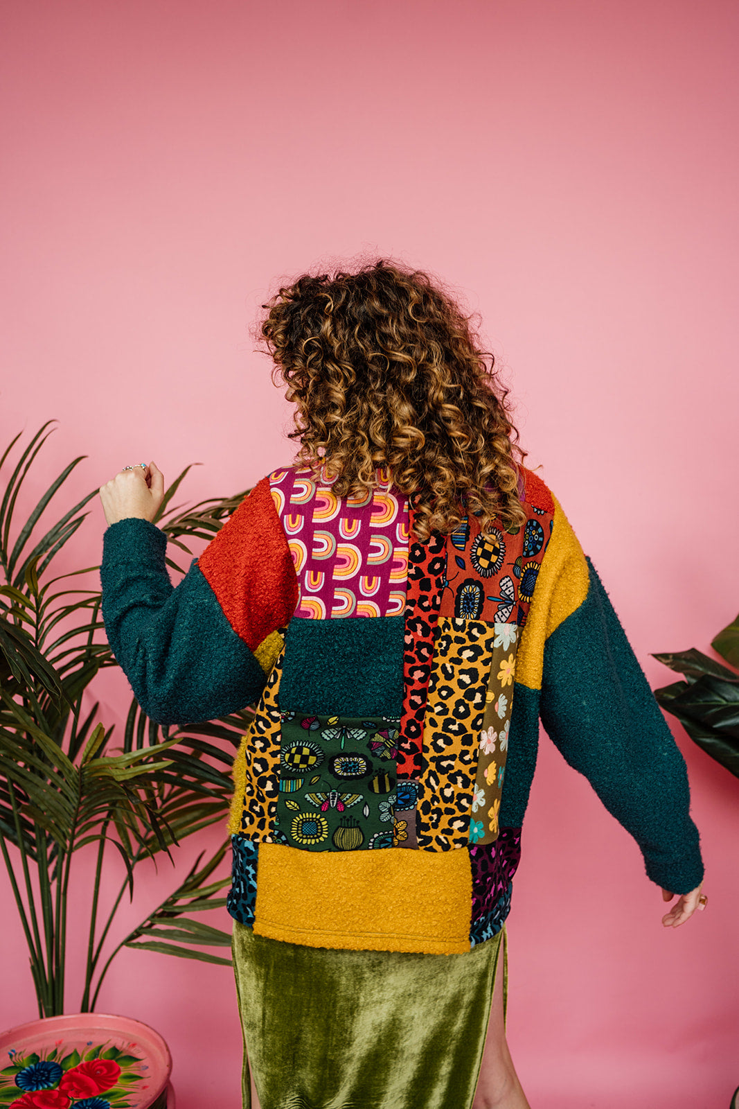 Patchwork Boucle Jumper