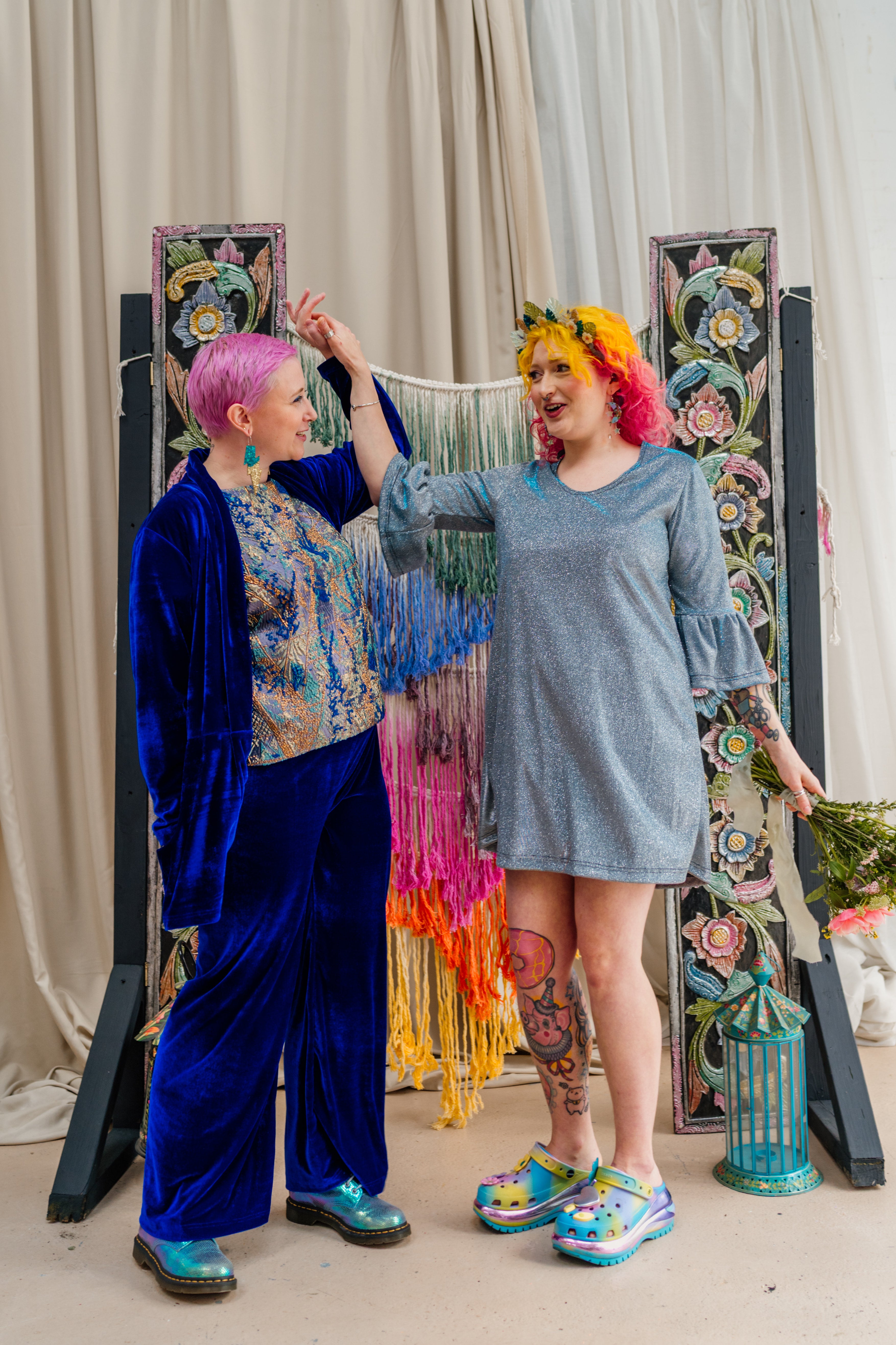 Velvet Jacket in Royal Blue - Megan Crook