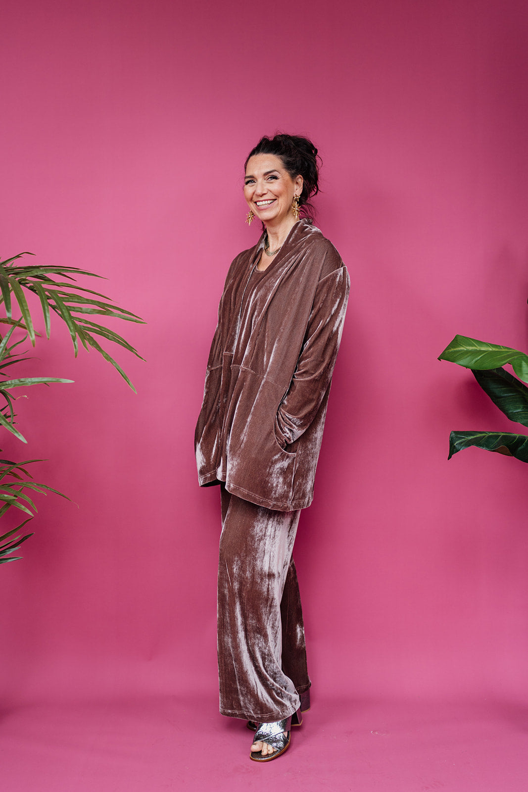 SALE Velvet Jacket in Mushroom XS - Megan Crook