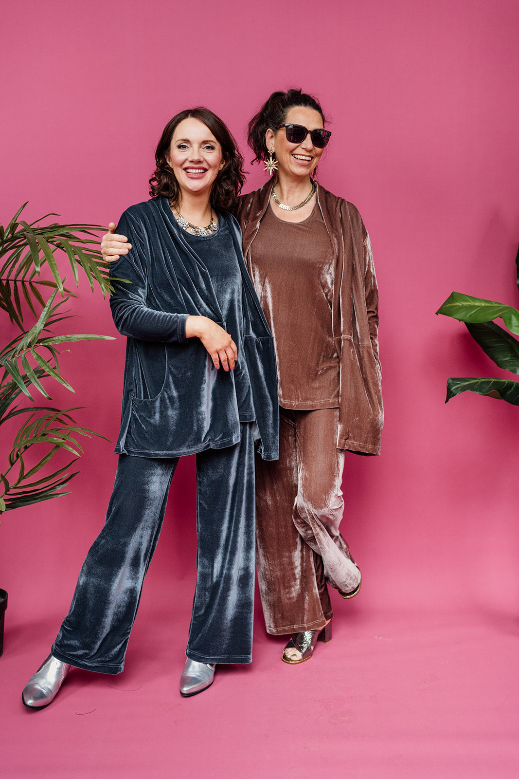Velvet Jacket in Slate Grey - Megan Crook