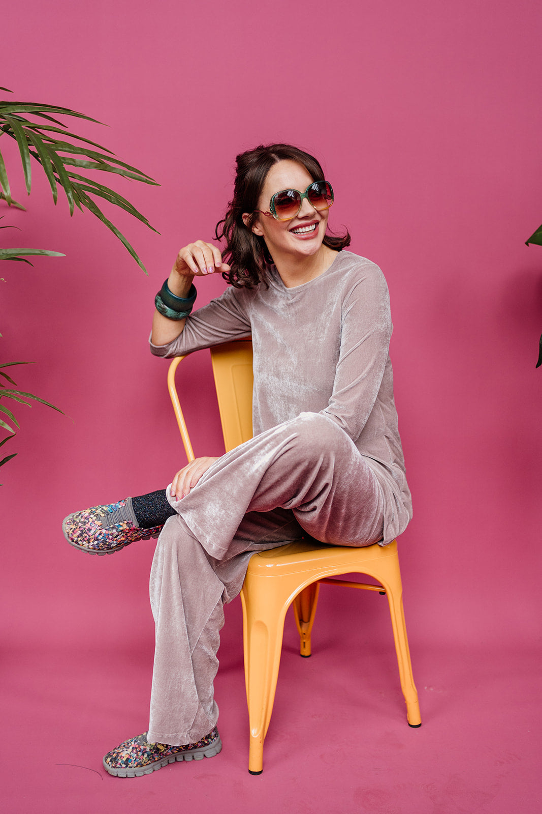 SALE- Velvet Tunic in Oyster M