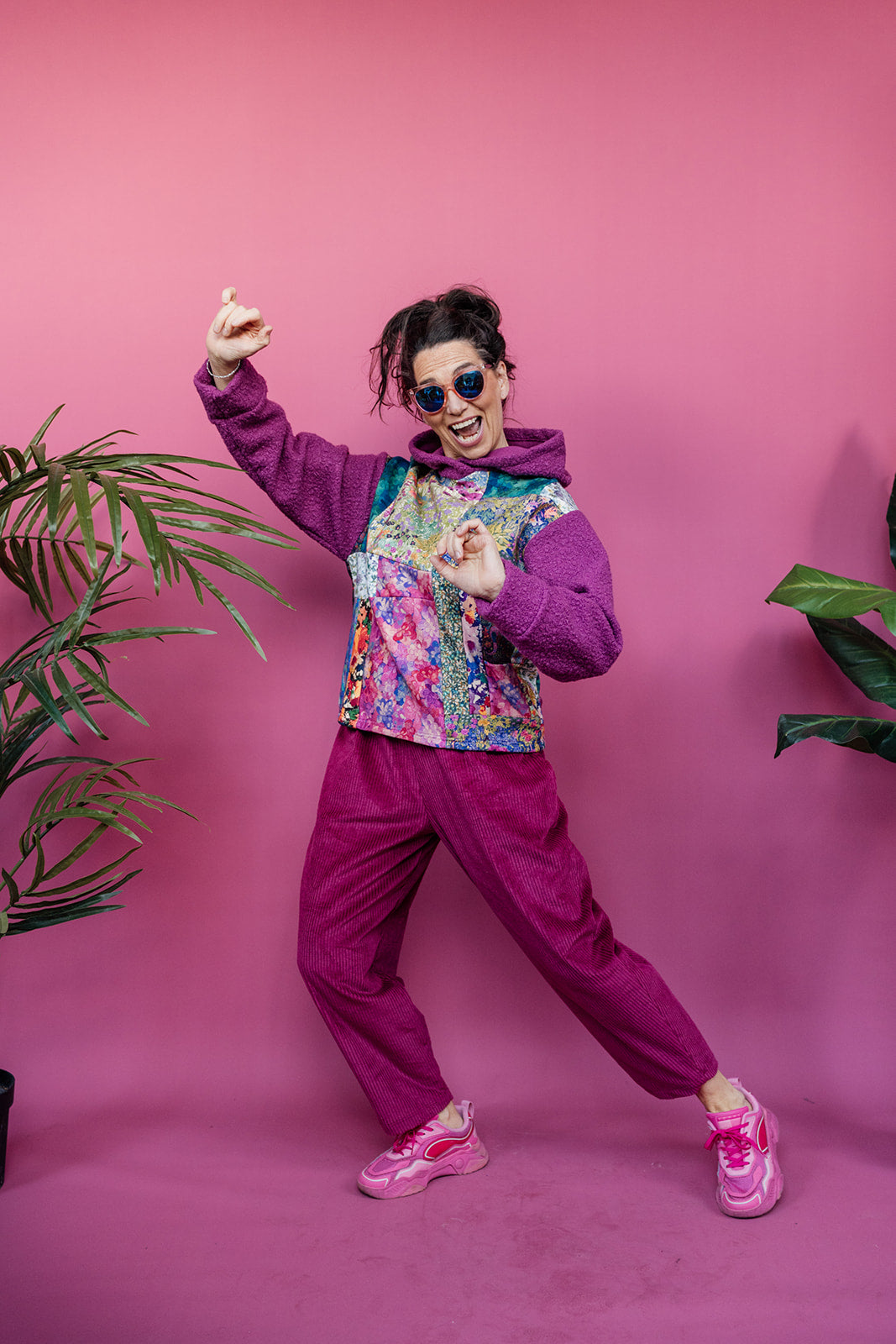 Hooded Pullover in Liberty Patchwork - Megan Crook