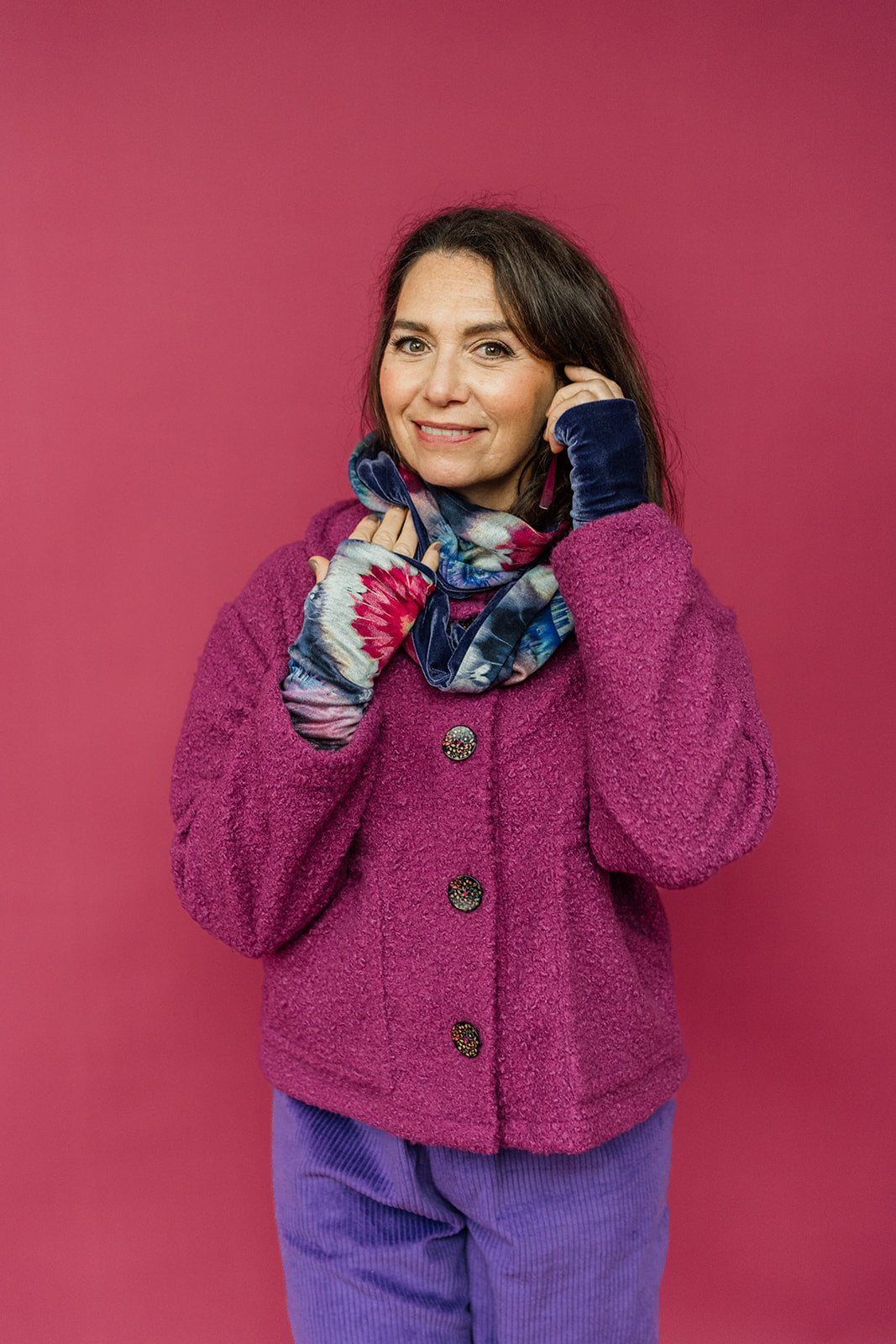 Reversible Hand Warmers in Fossil - Megan Crook