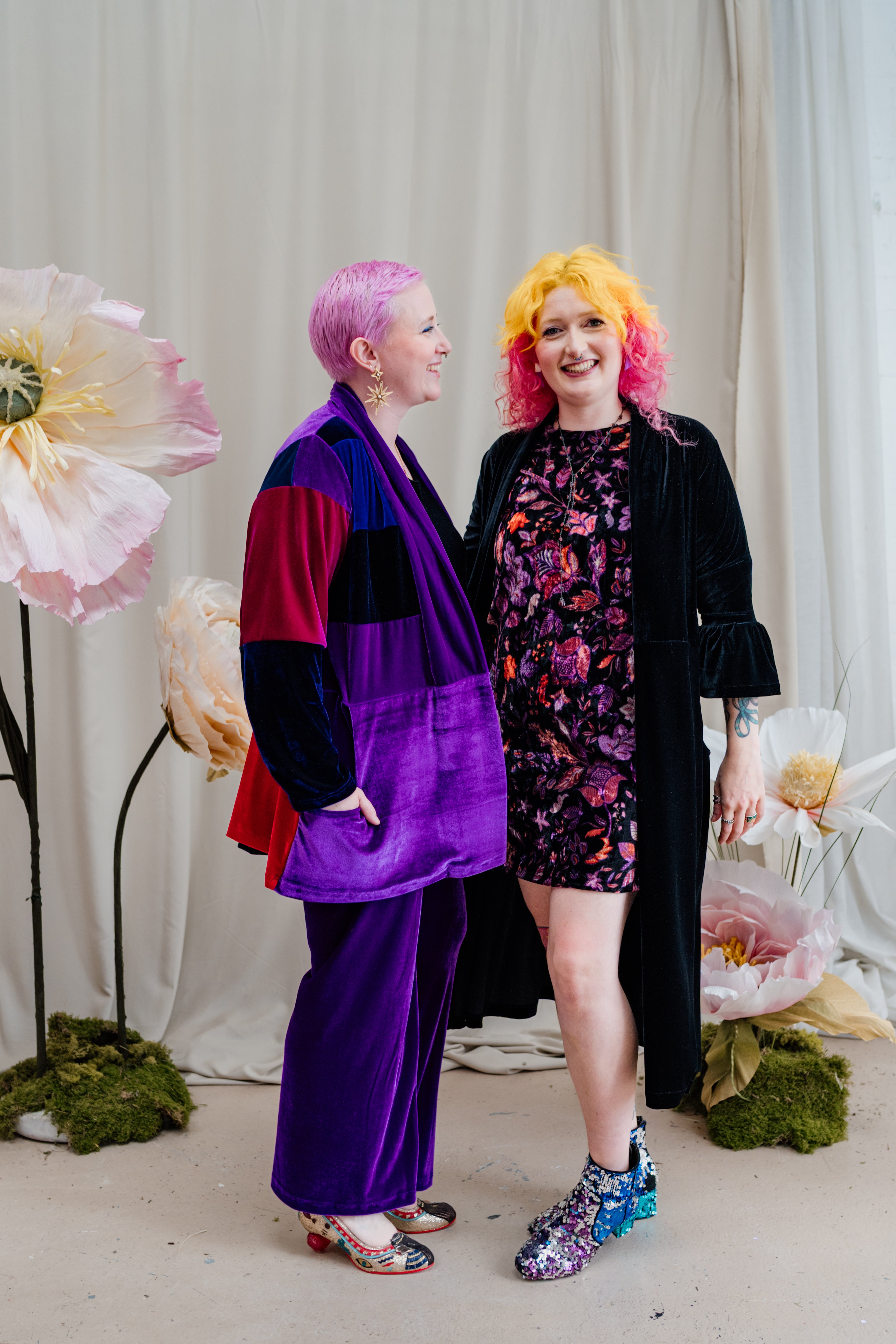 Patchwork Velvet Jacket - 2 colourways - Megan Crook