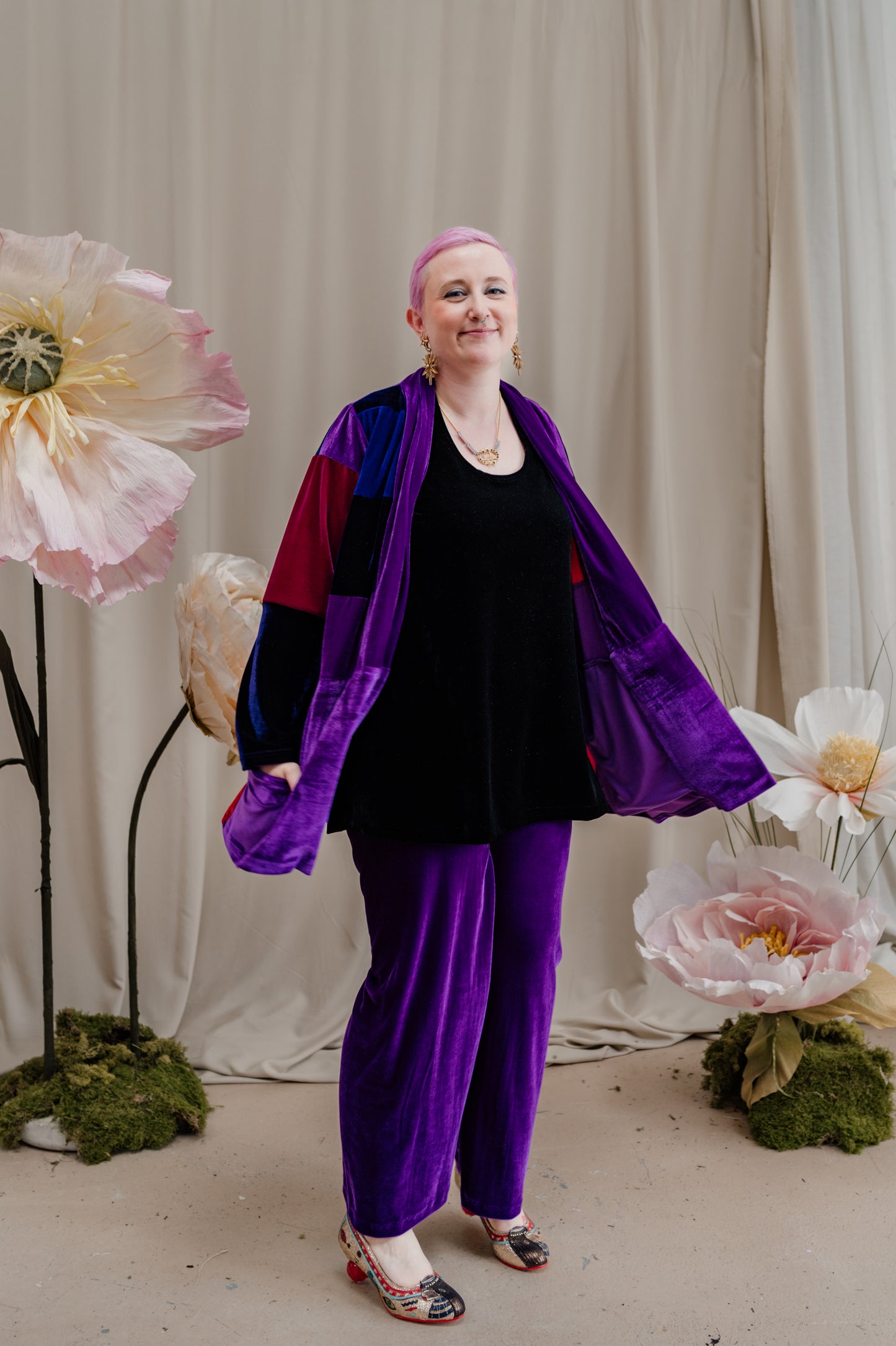 Velvet Tunic in Black