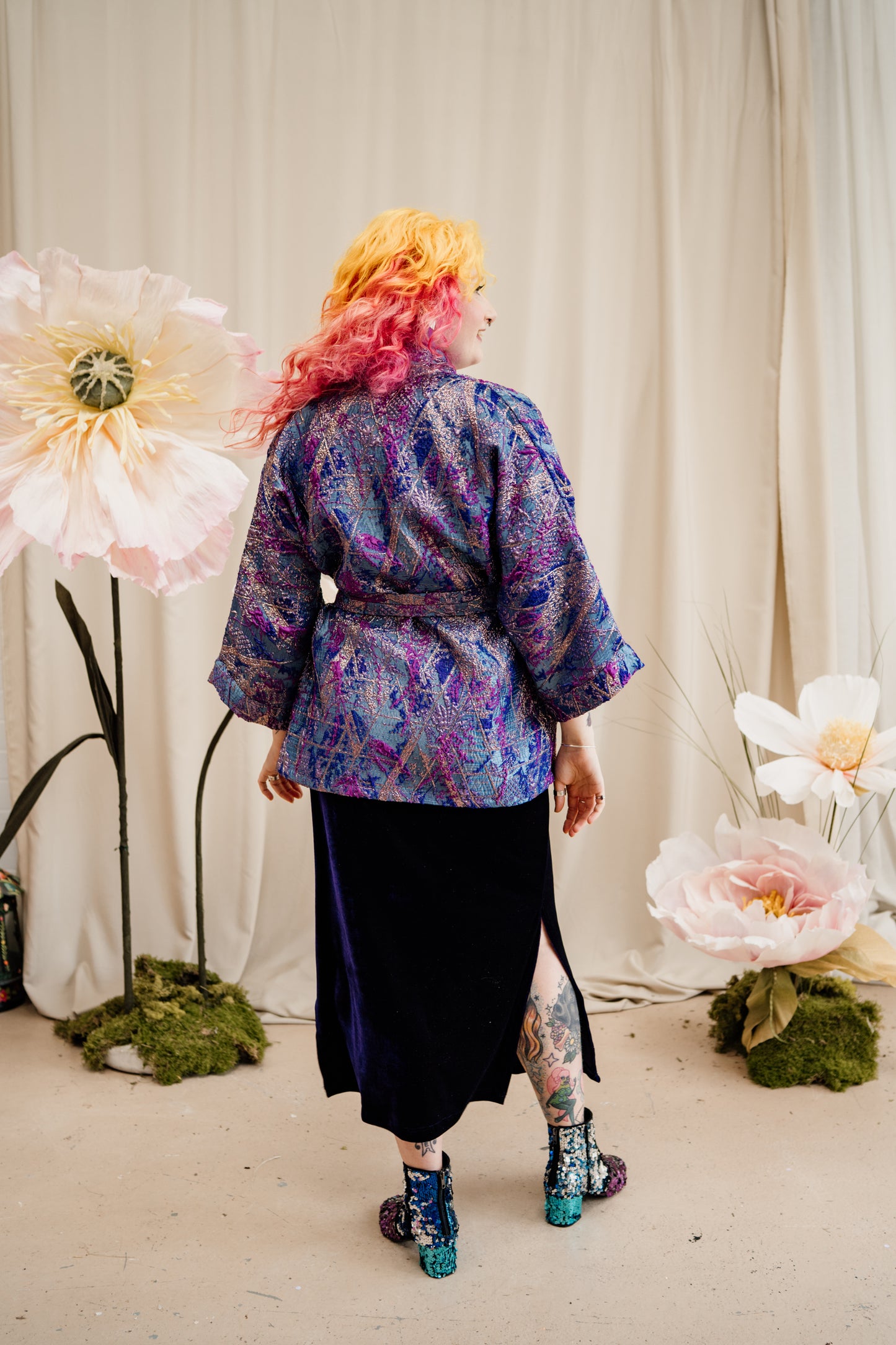 Kimono Jacket in Boysenberry