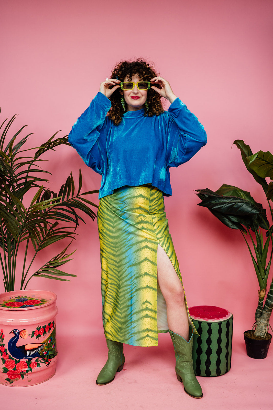 Velvet Batwing Top in Turquoise + 2 Colours - Megan Crook