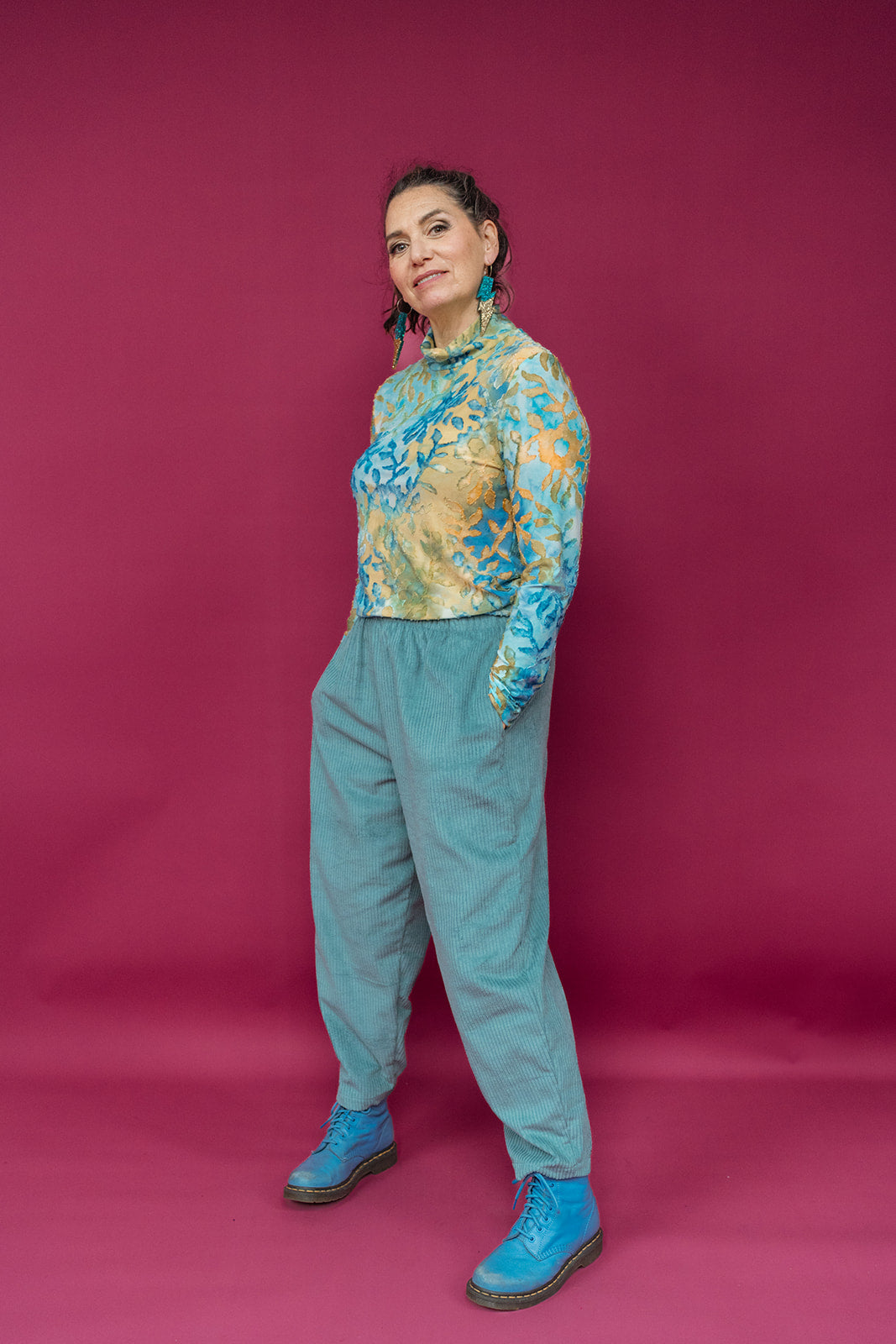 Mock Turtleneck in Seaside - Megan Crook