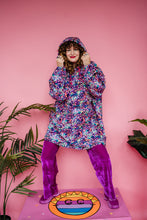 Load image into Gallery viewer, Rain Poncho in Rainbow Leopard Print