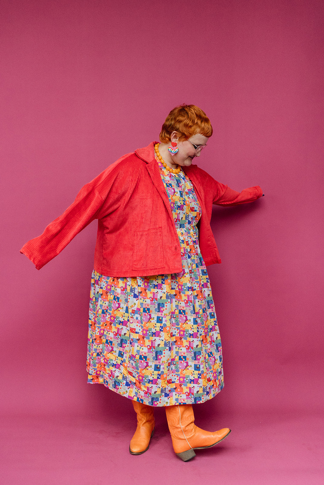 Smock Dress in Cute Critters - Megan Crook