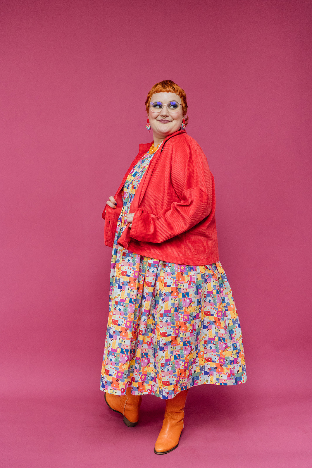 Smock Dress in Cute Critters - Megan Crook