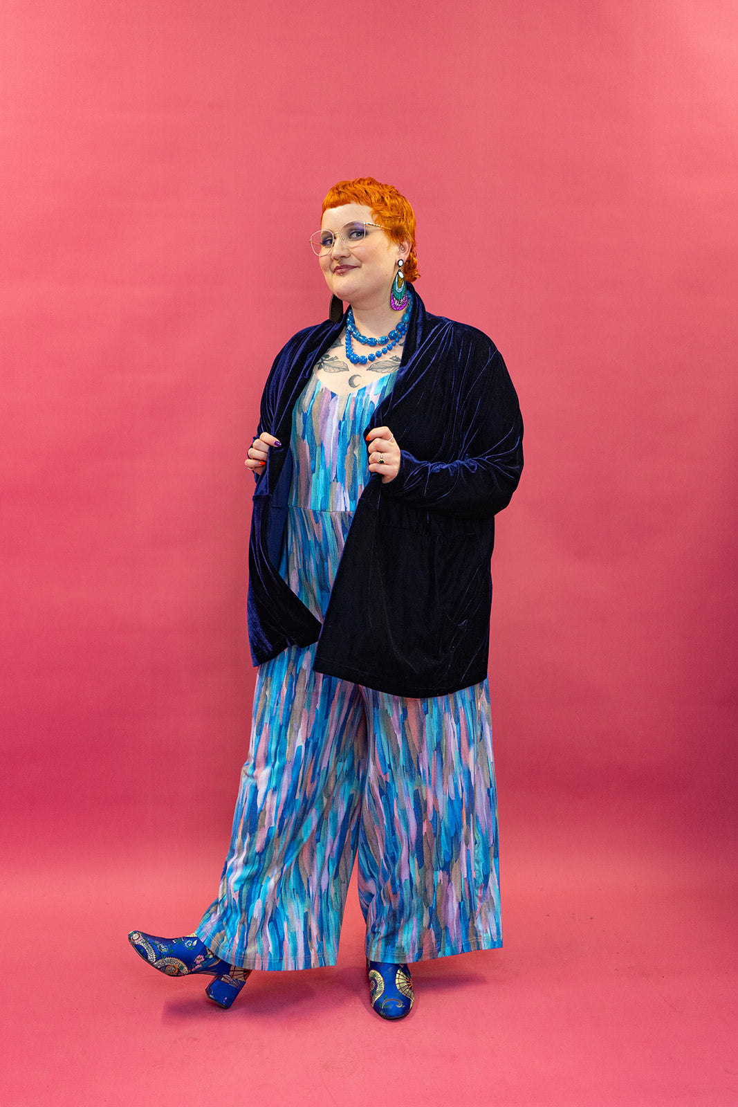 * Relaxed Fit Jumpsuit in Ocean