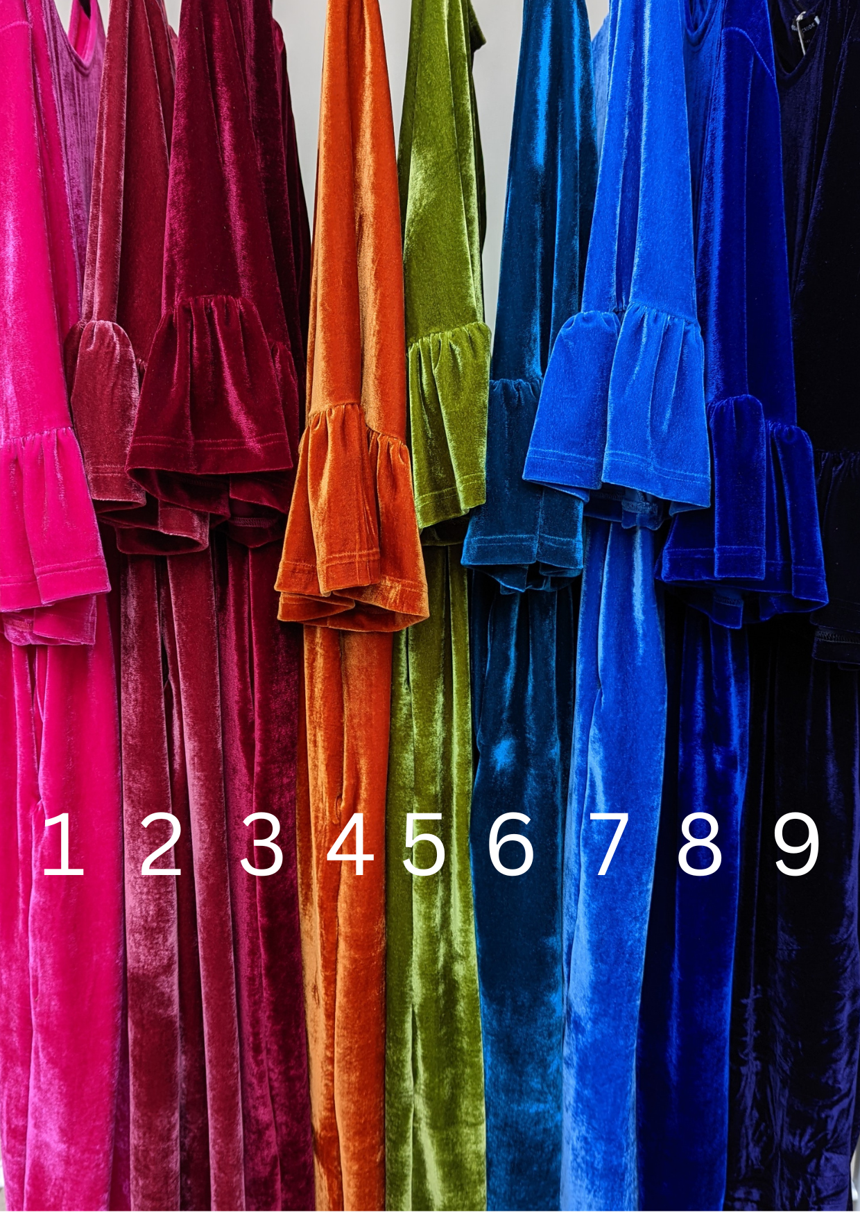 SALE - Maxi Velvet Side Split Skirt in Bright Pink XS