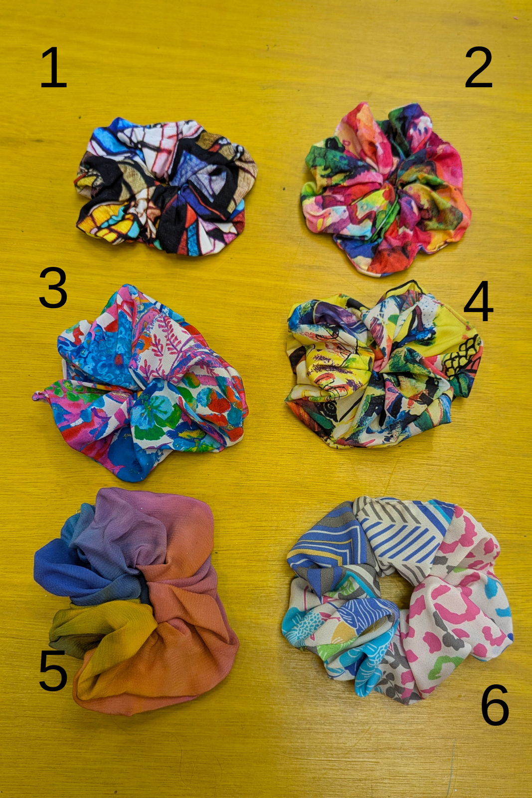 Patterned Hair Scrunchie