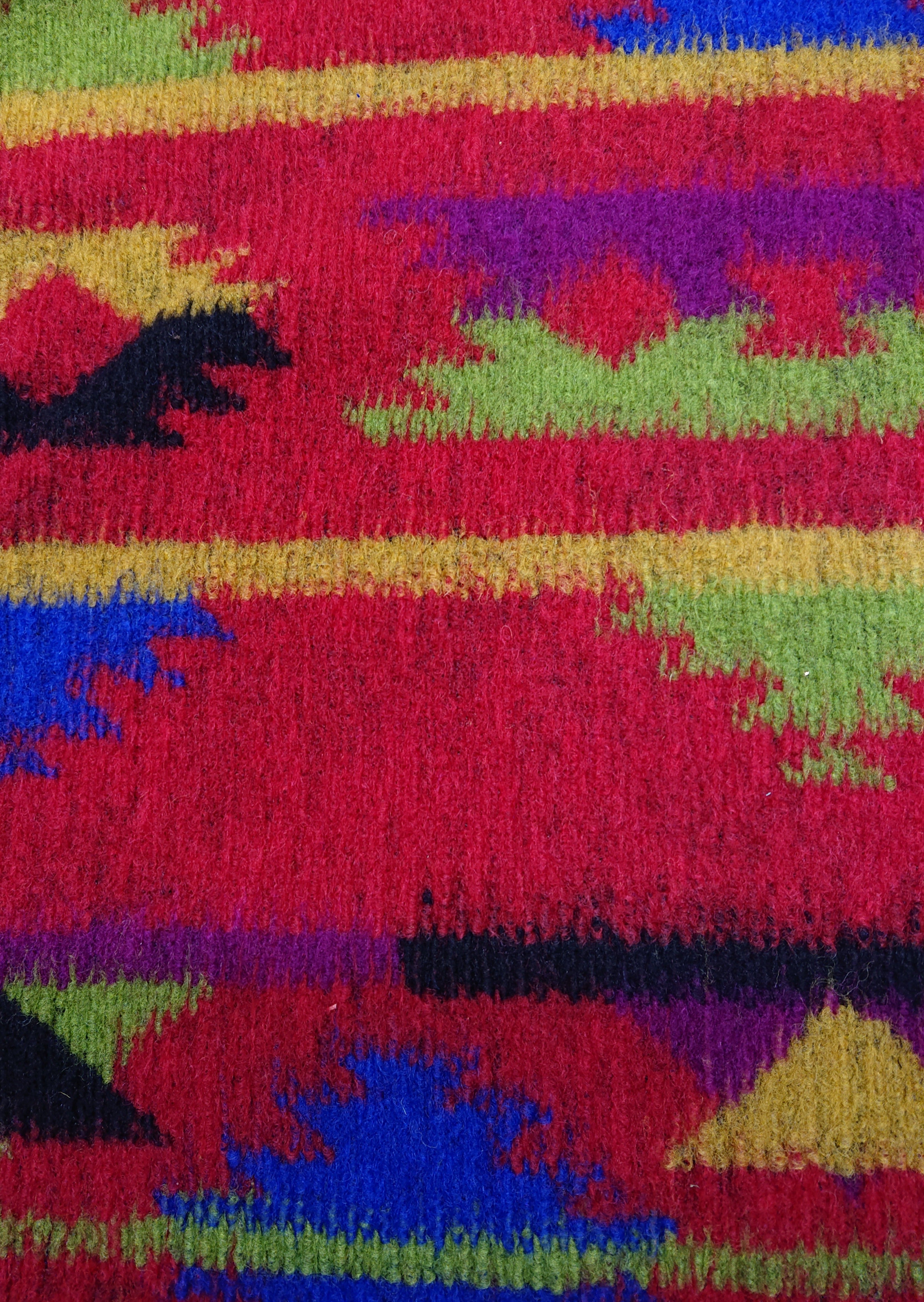 Knitted Colour Block Pullover in Pattern Clash - Megan Crook