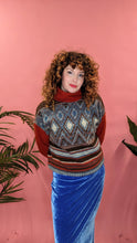 Load image into Gallery viewer, Knitted Pullover in Neutral Triangle