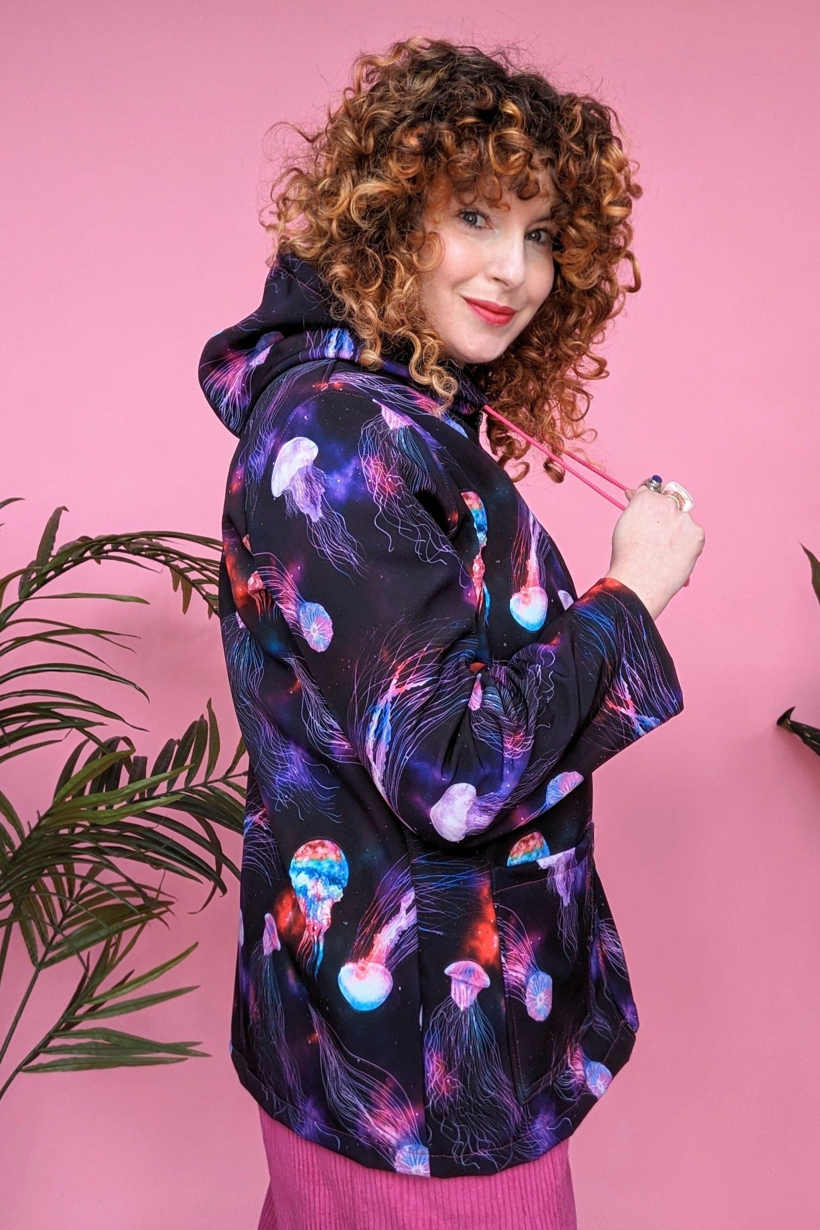 Rain Coat in Jellyfish Print - Megan Crook