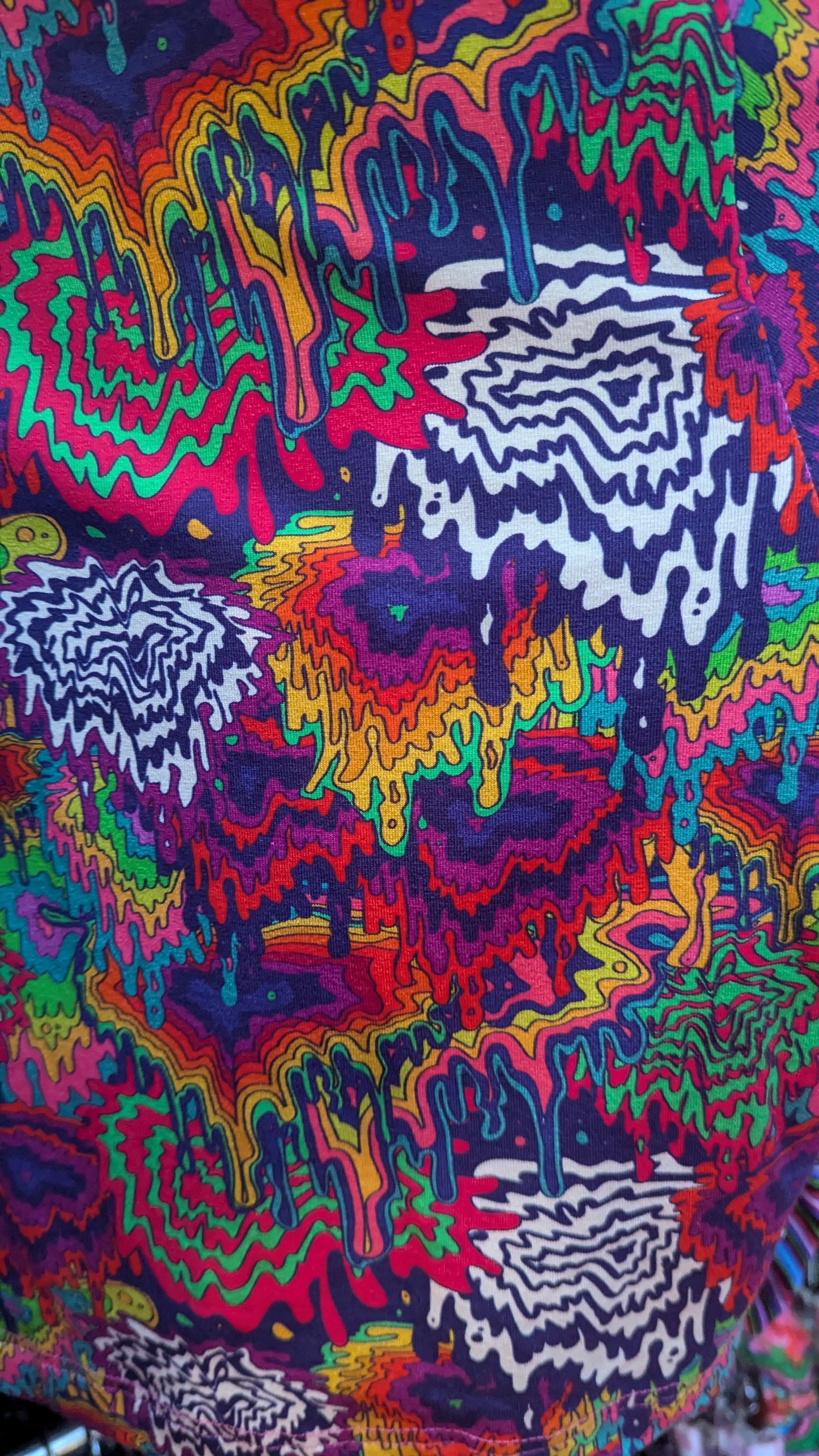Jersey Snood in Rainbow Drip