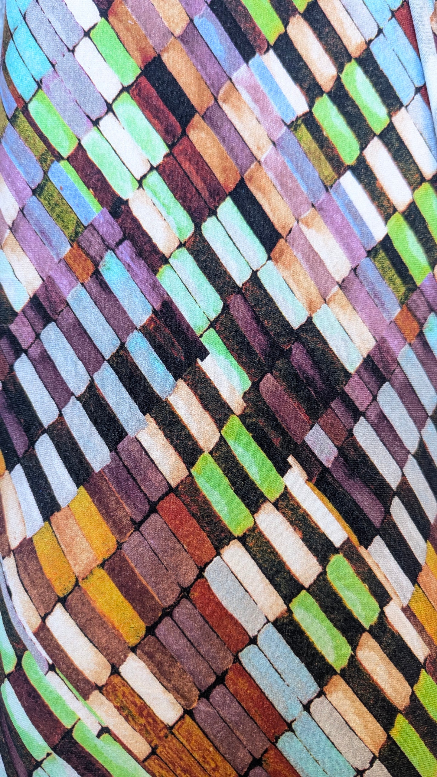 SALE - Swing Dress in Watercolour Mosaic S