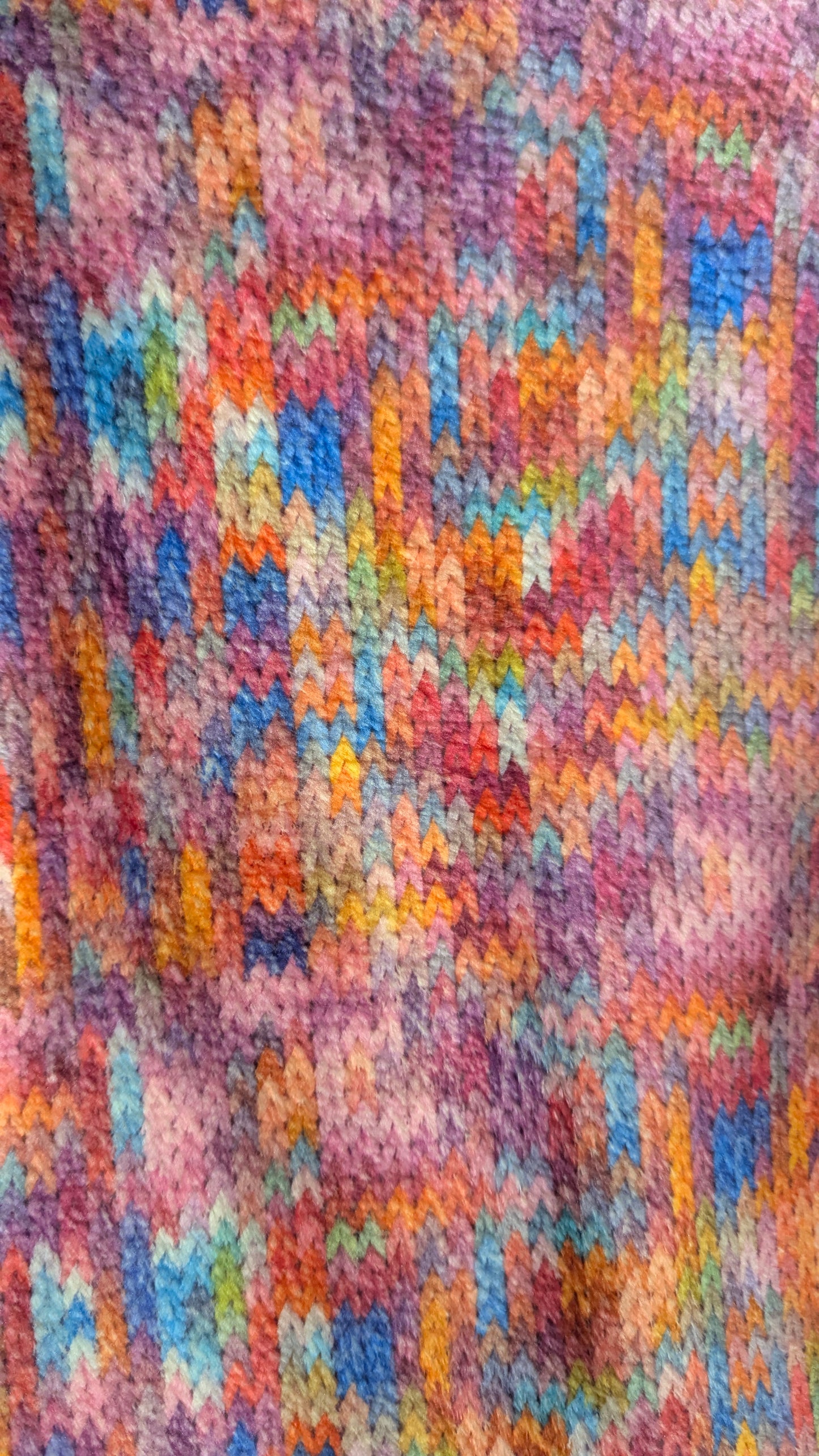 Funnel Neck Pullover in Mini Knit