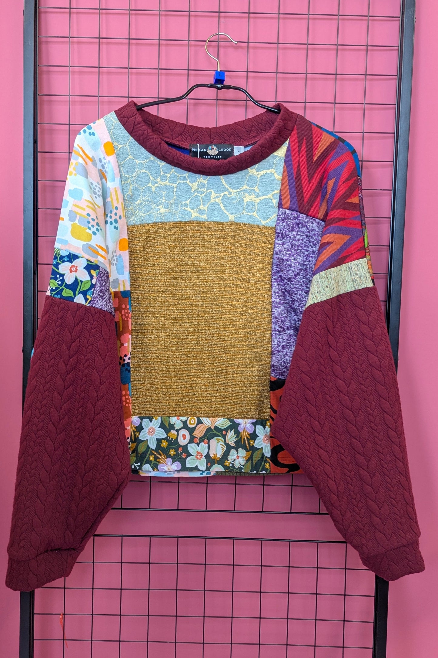 * Patchwork Batwing Pullover + 3 colourways