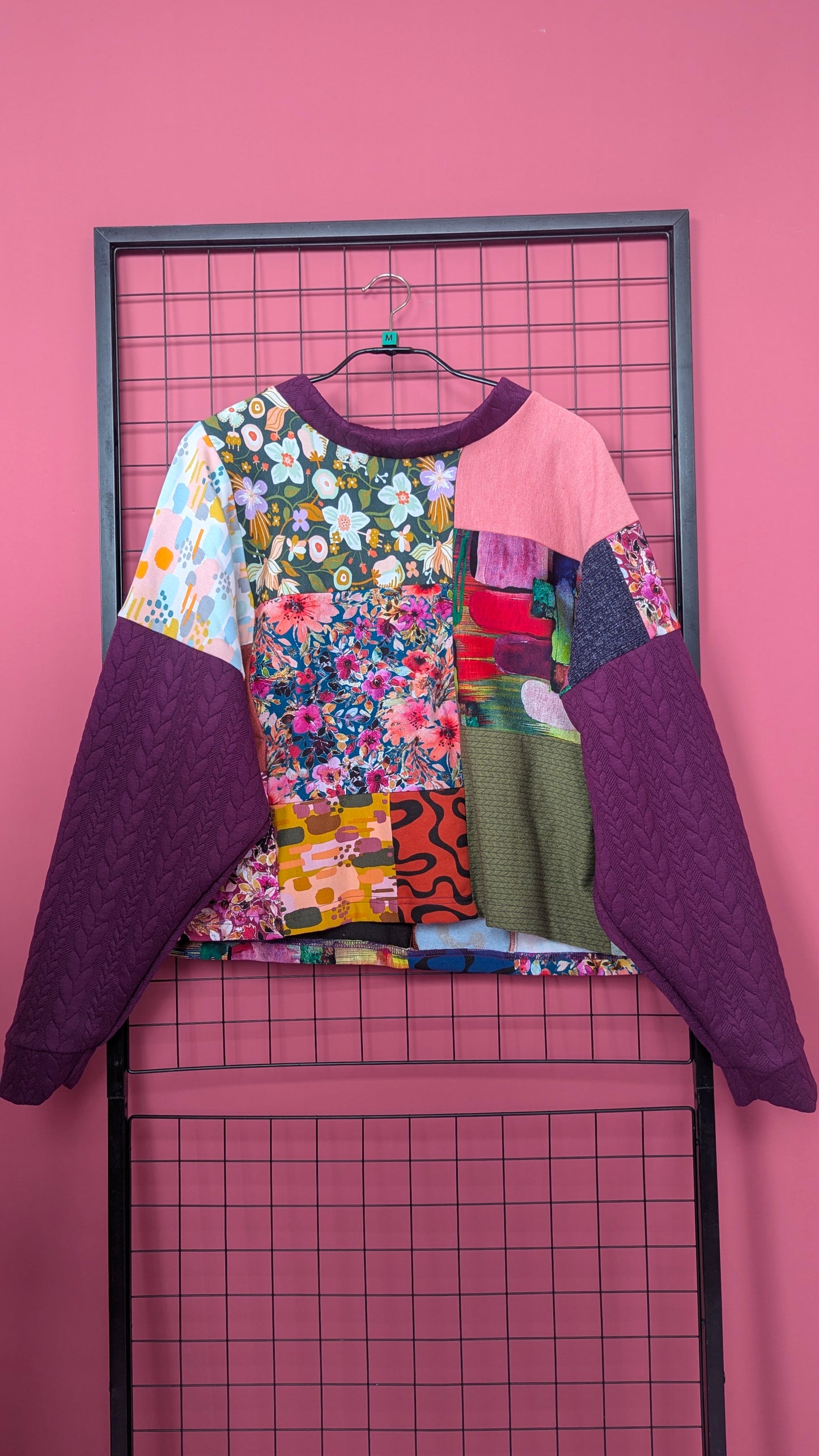 * Patchwork Batwing Pullover + 3 colourways