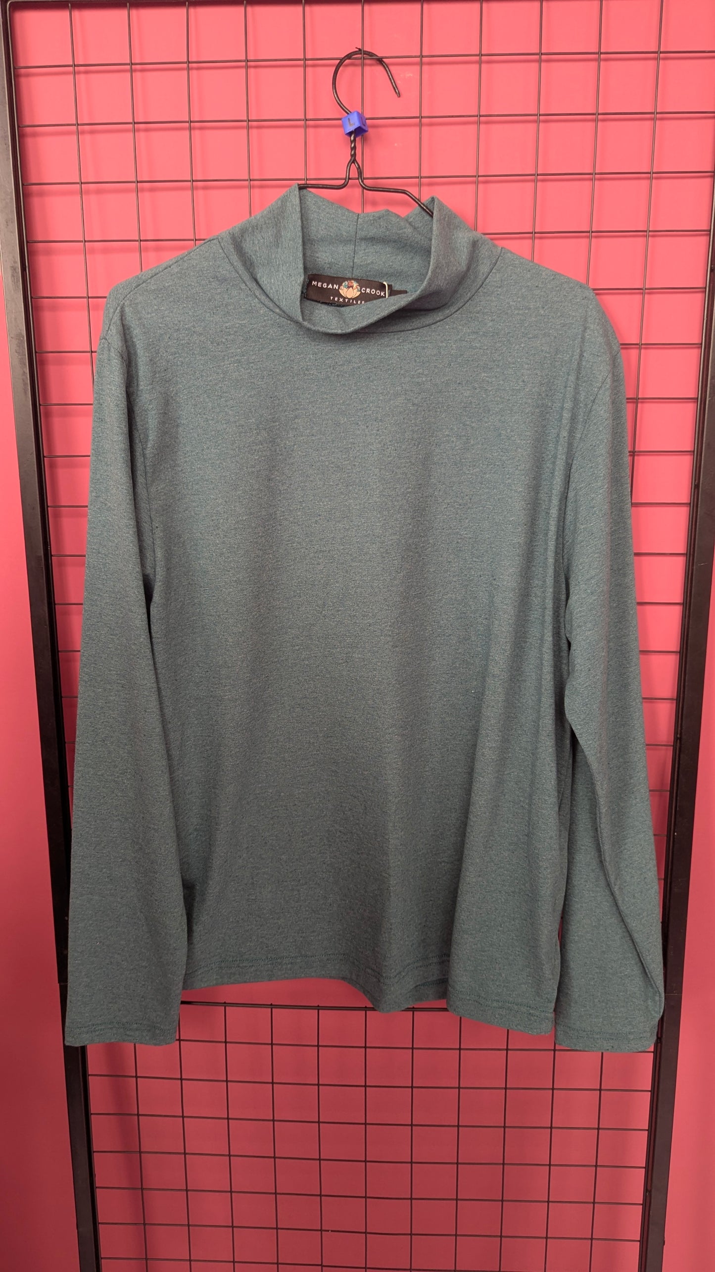Mock Turtleneck in Brick Orange Jersey + 2 Colourways