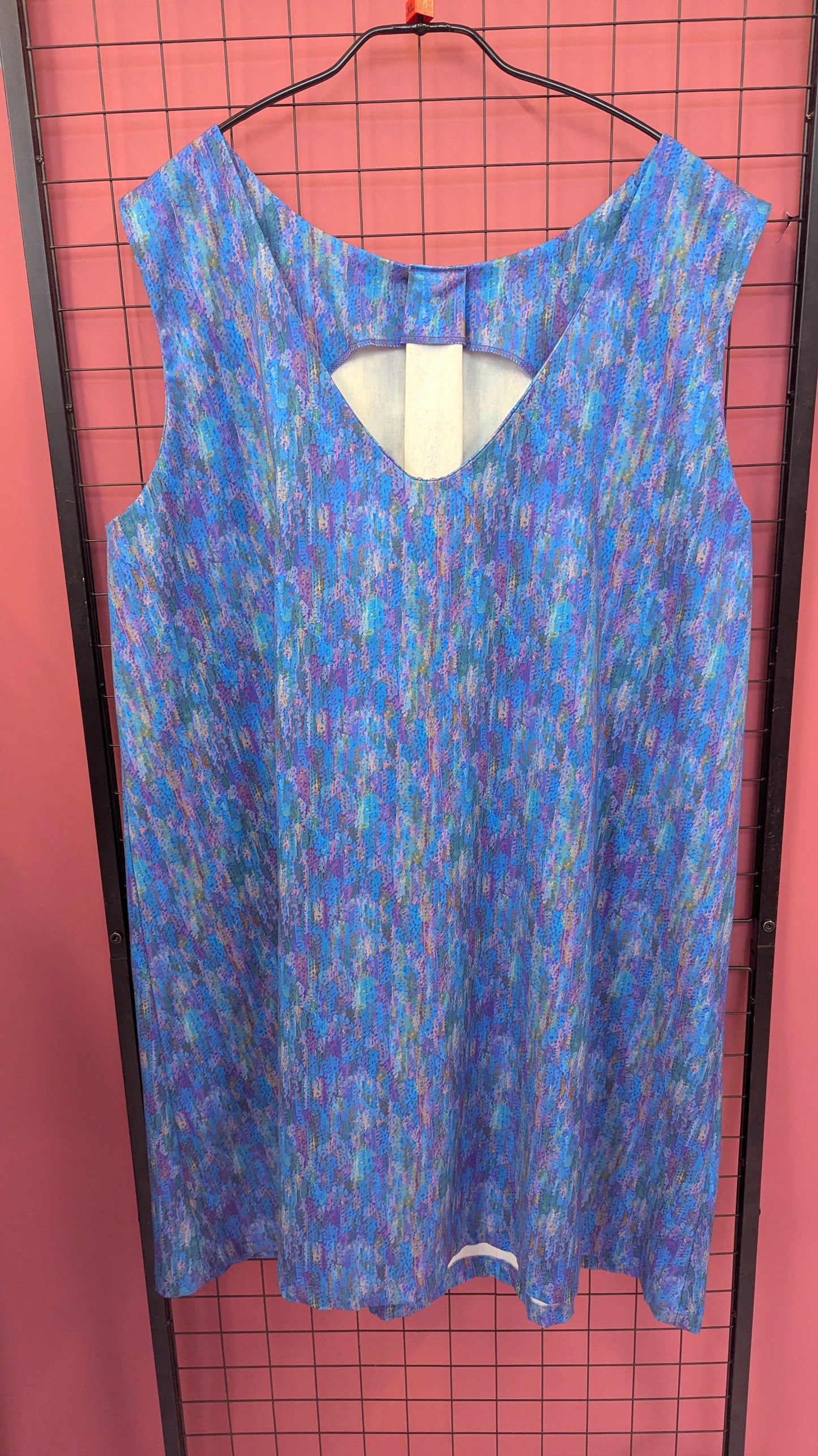 SALE - Sample Shift Dress in Liberty Brushstroke - L