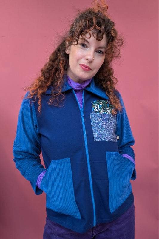 Liberty Patch Pocket Box Jacket in Royal Blue + 1 Colour