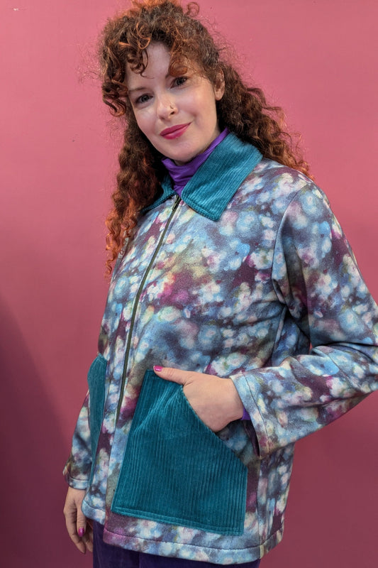 Liberty Cord Clash Box Jacket in Watercolour
