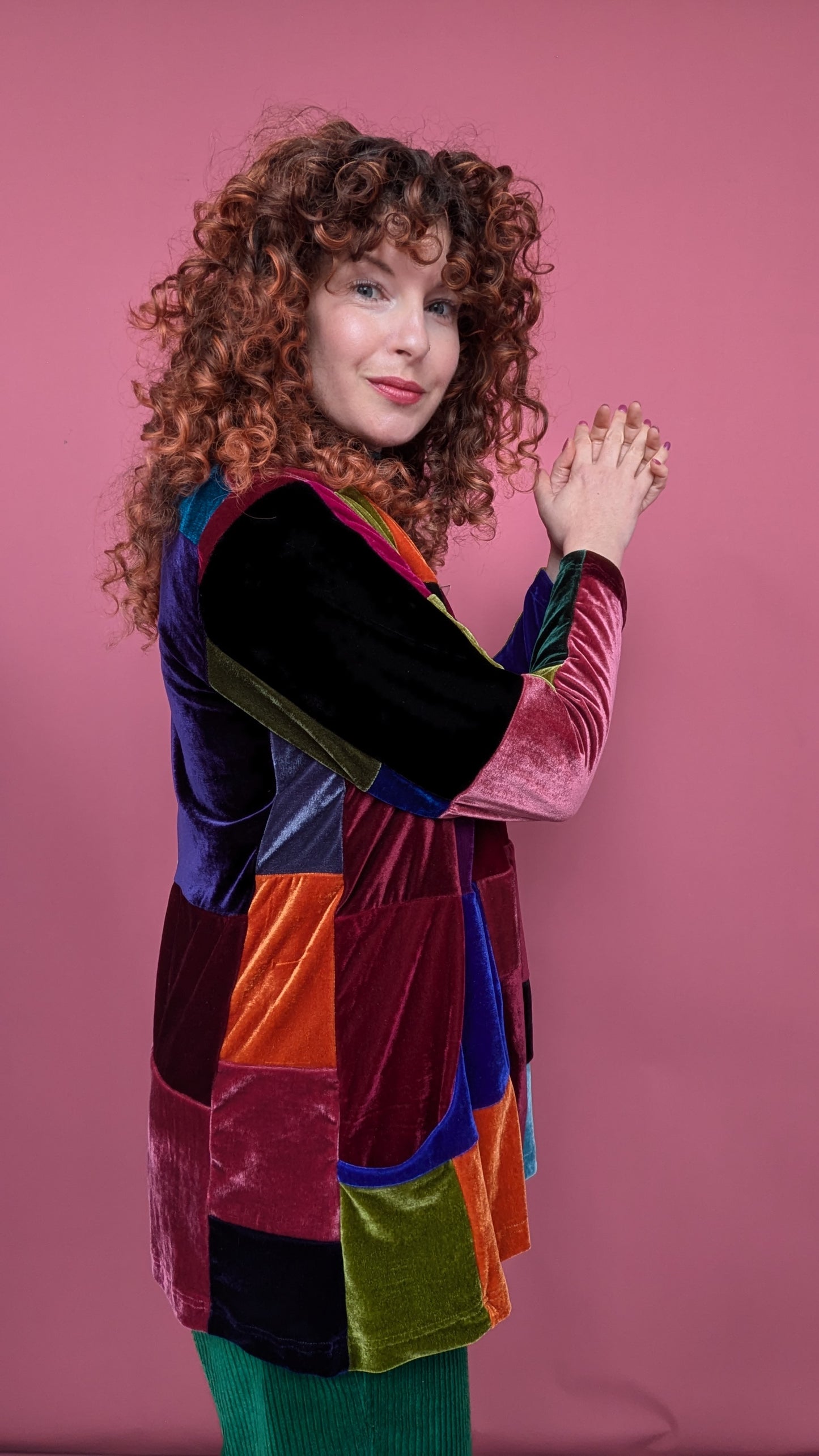 Patchwork Velvet Jacket - Autumn