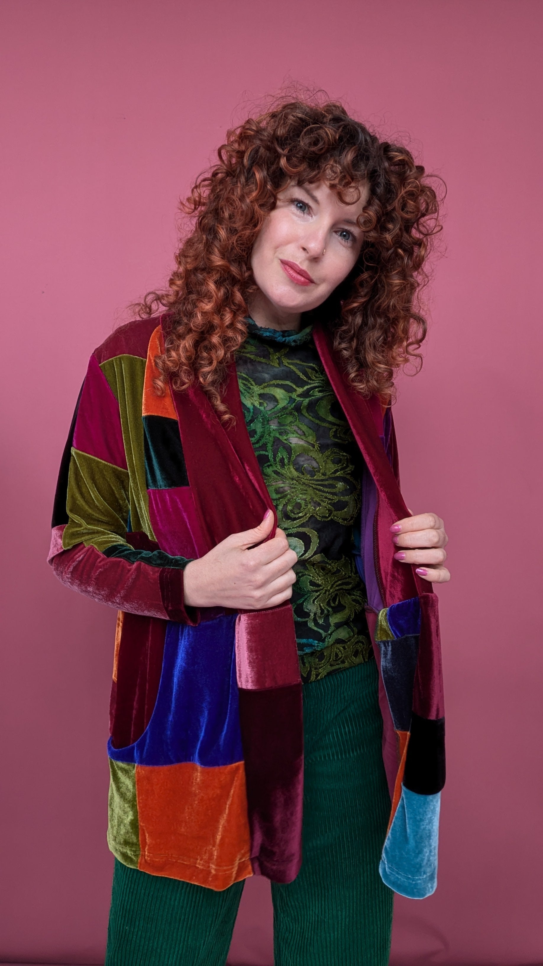 Patchwork Velvet Jacket - Autumn - Megan Crook