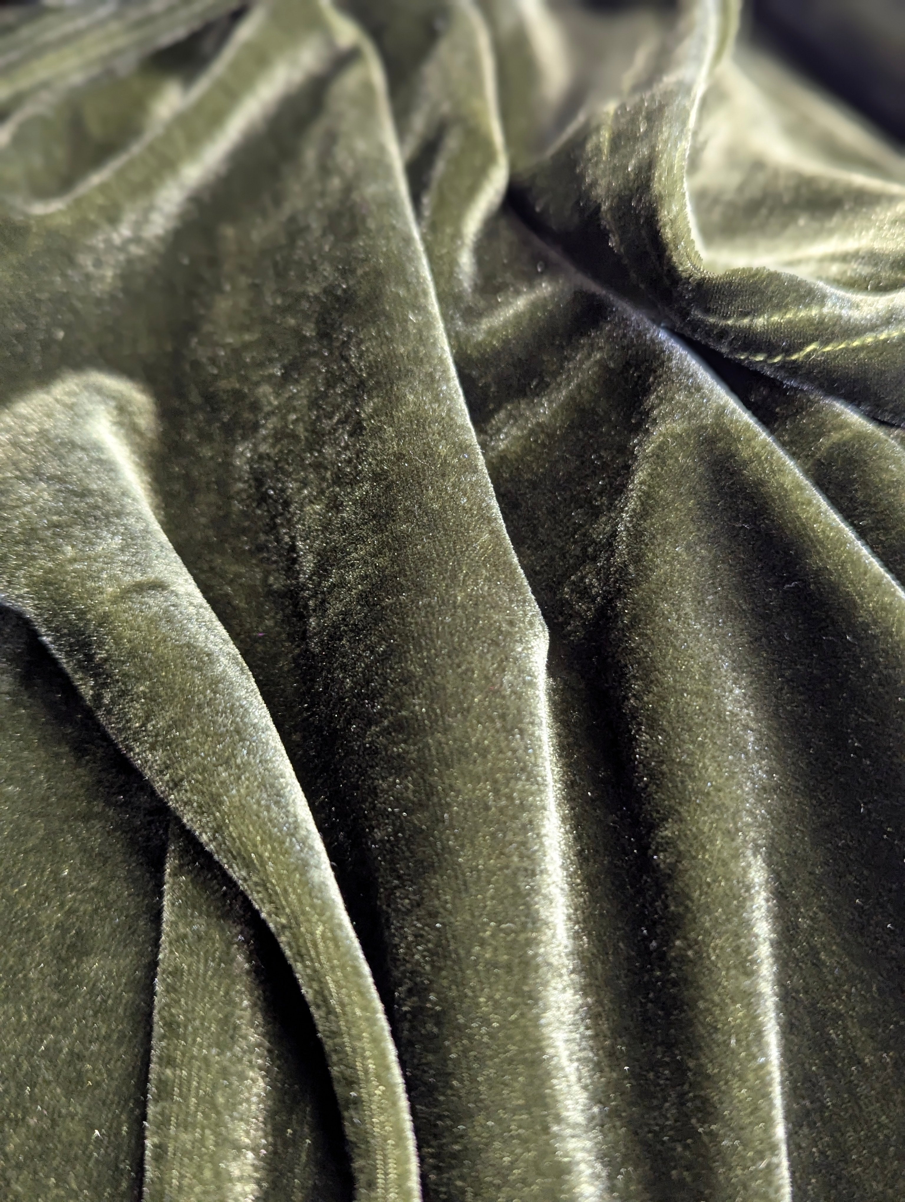 Velvet Swing Dress in Olive + 1 Colour - Megan Crook