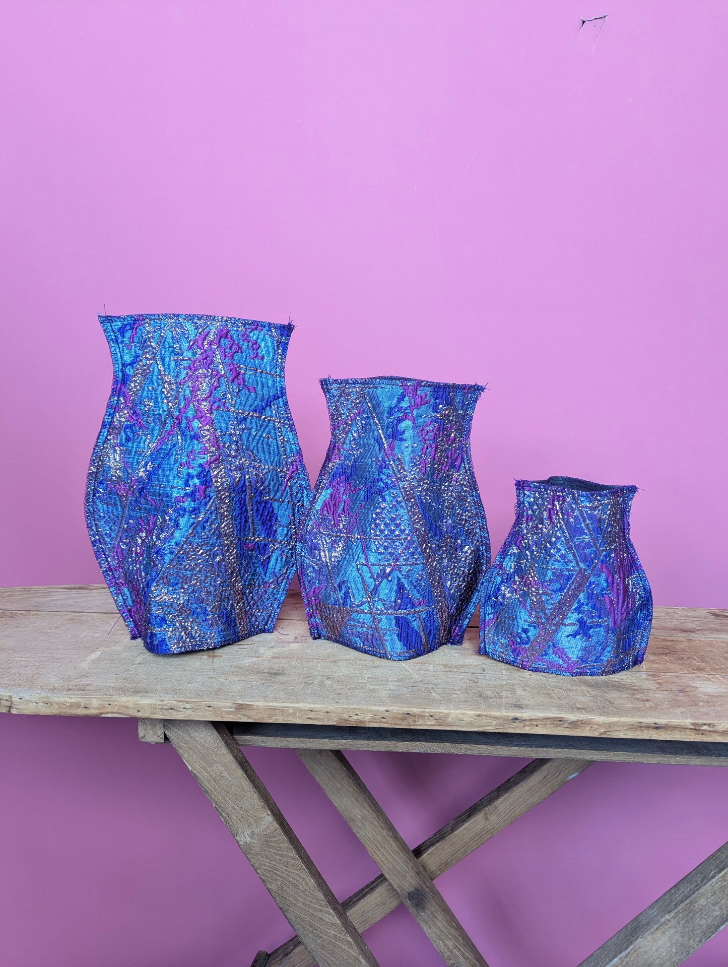 Pop Up Vase in Purple and Teal