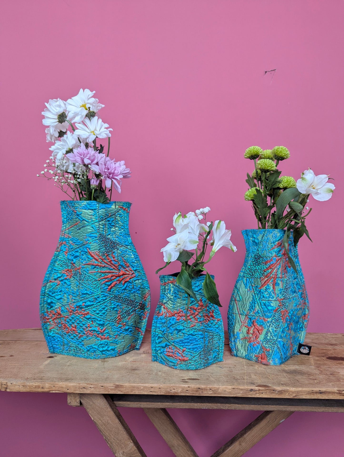 Pop Up Vase in Green Paradise