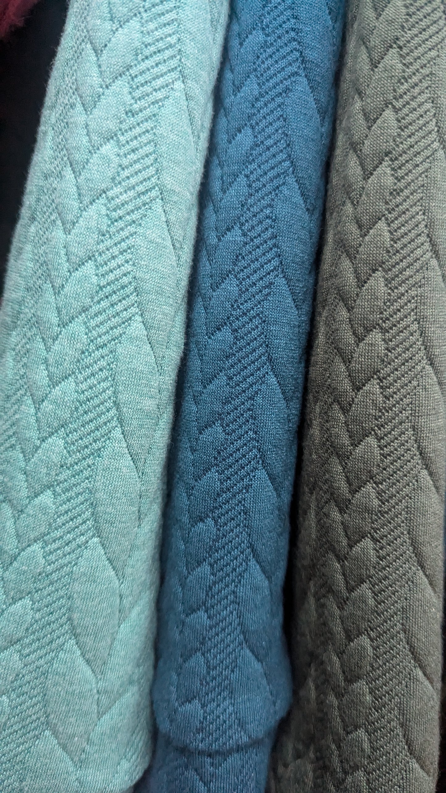 * Patchwork Batwing Pullover in Burgundy (+3 colours)