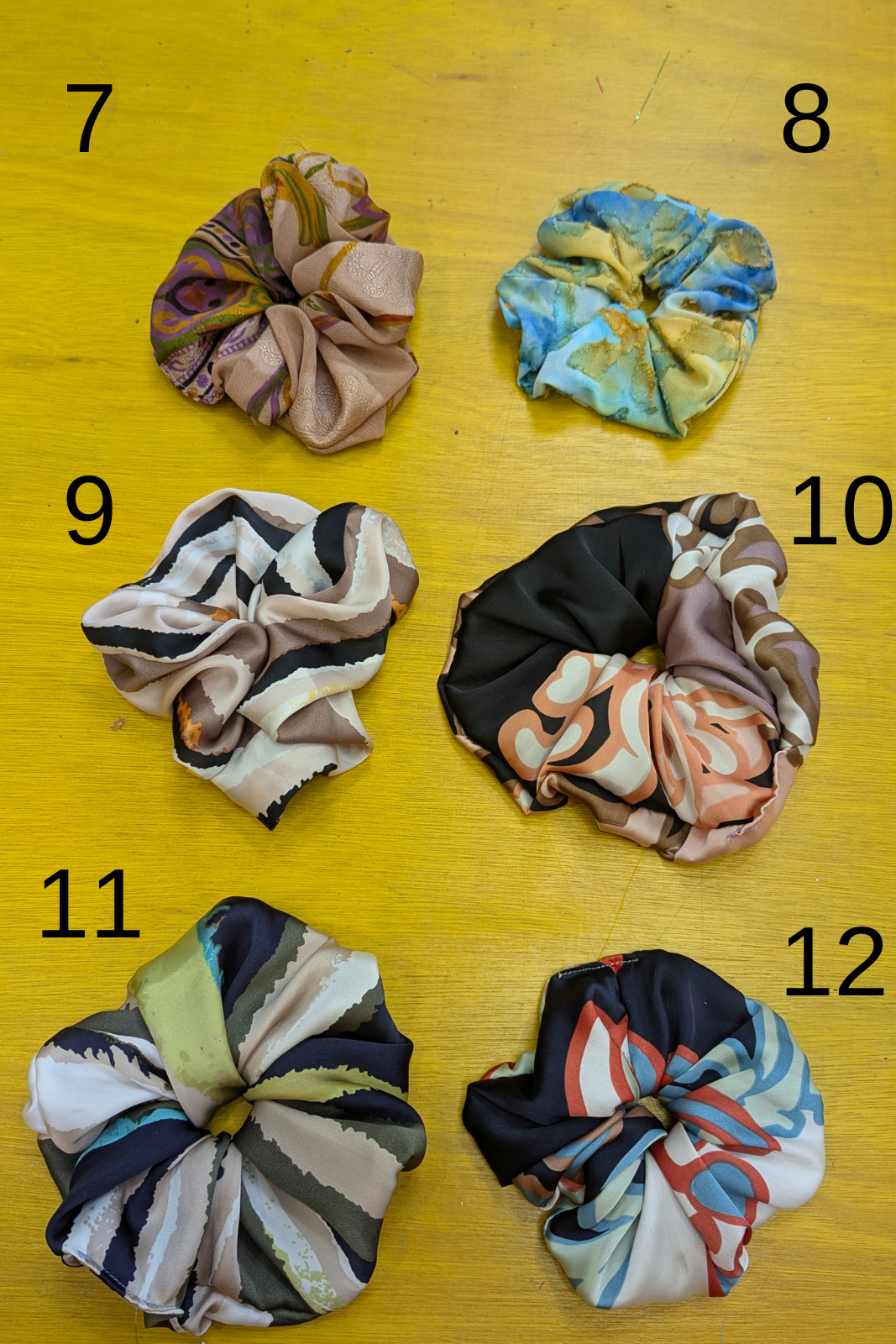 Patterned Hair Scrunchie - 25 Colourways - Megan Crook