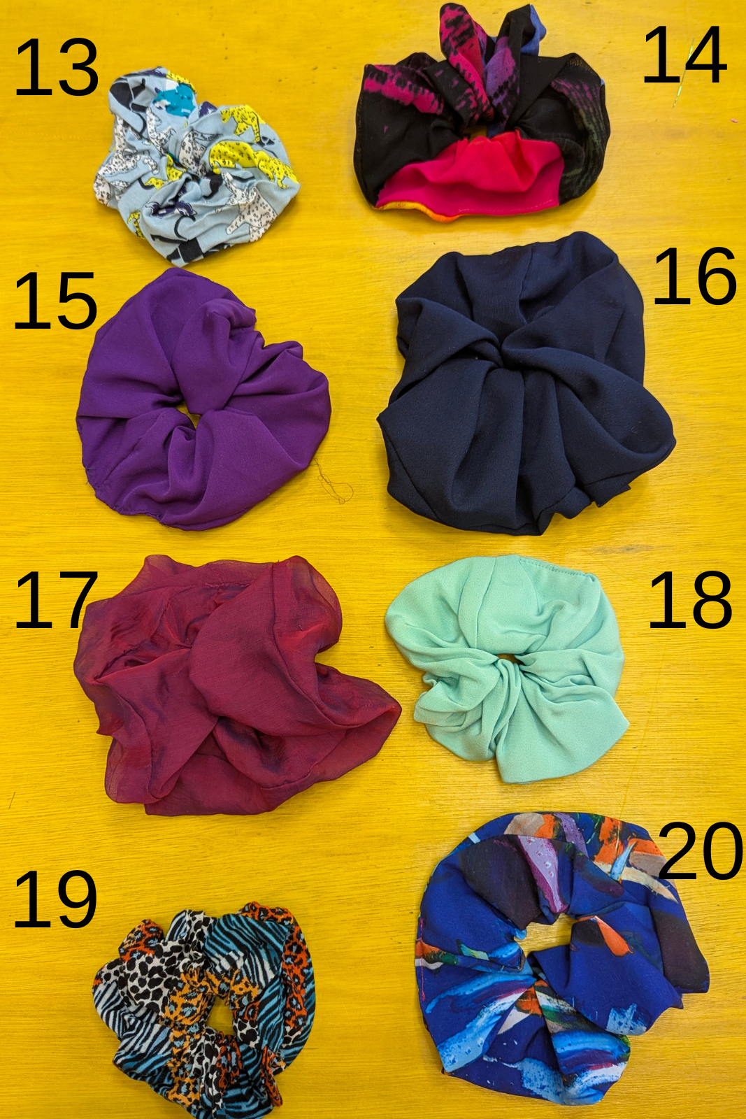 Patterned Hair Scrunchie