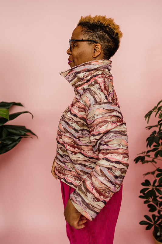 SALE - Liberty Box Jacket in Pink Mountain L