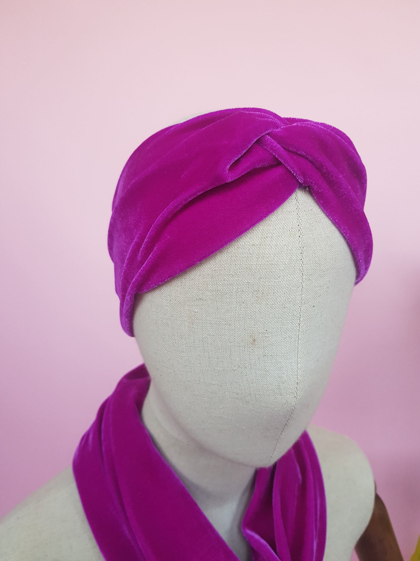 Velvet Headband in Orchid