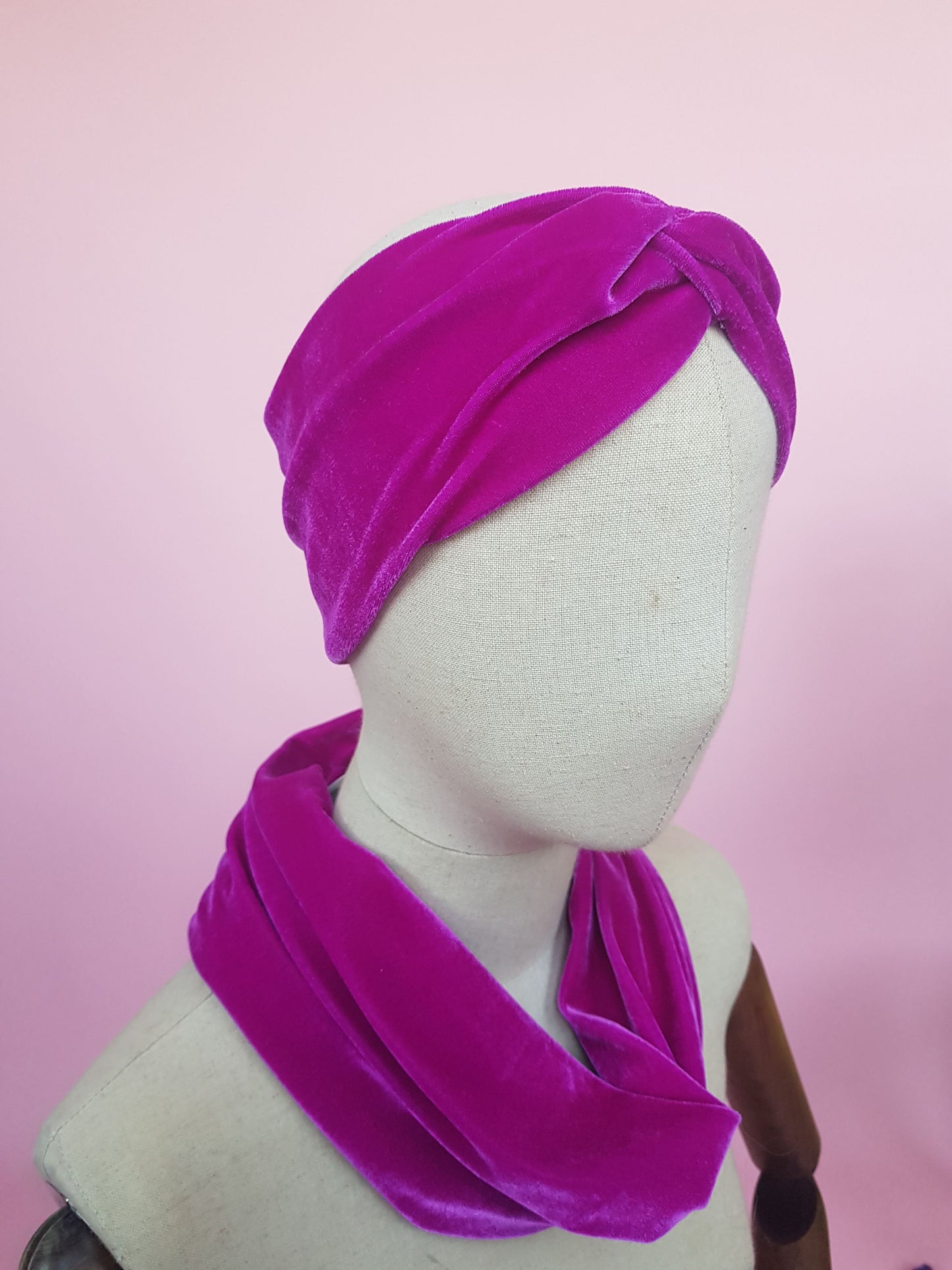 Velvet Headband in Orchid